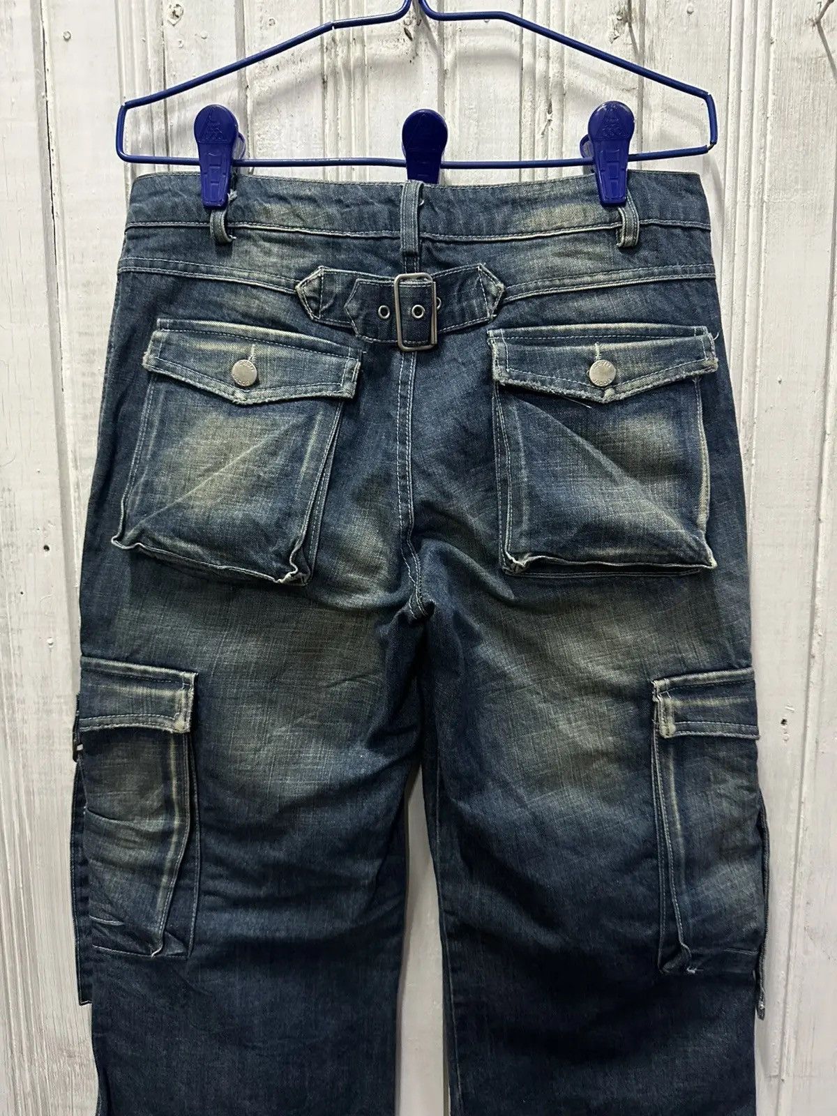 Marc by Marc Jacobs SICKS💥VINTAGE MARC JACOB JAPAN WIDE LEGS BONDAGE DENIM PANTS Size US 30 / EU 46 - 12 Thumbnail