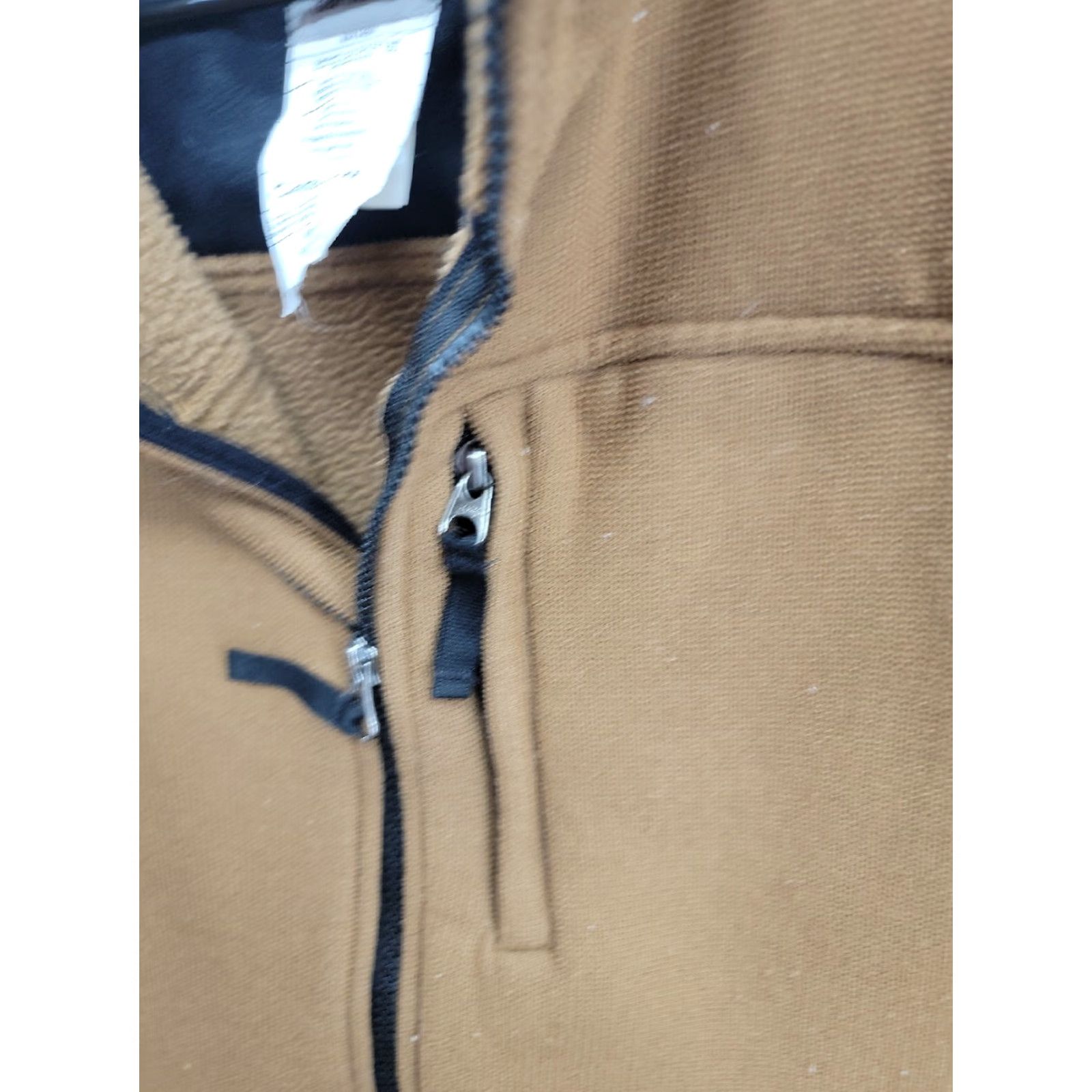 Carhartt Carhartt Vest Mens Large Brown Textured Fleece Zip Map Pocket V28 Size US L / EU 52-54 / 3 - 5 Thumbnail