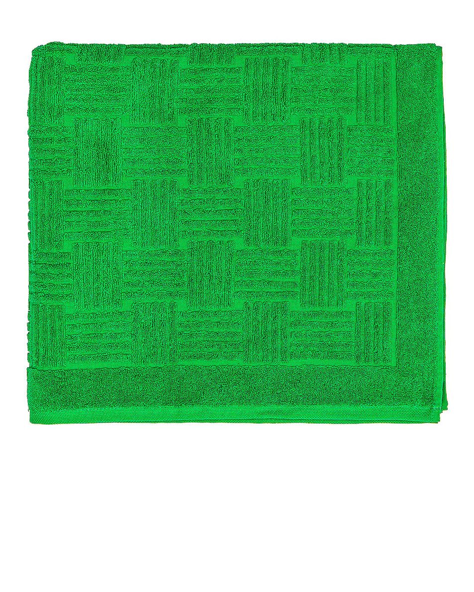 Bottega Veneta o1lf3ng10925 Size: OS / Intreccio Pattern Cotton Terry Towel Size ONE SIZE - 1 Thumbnail