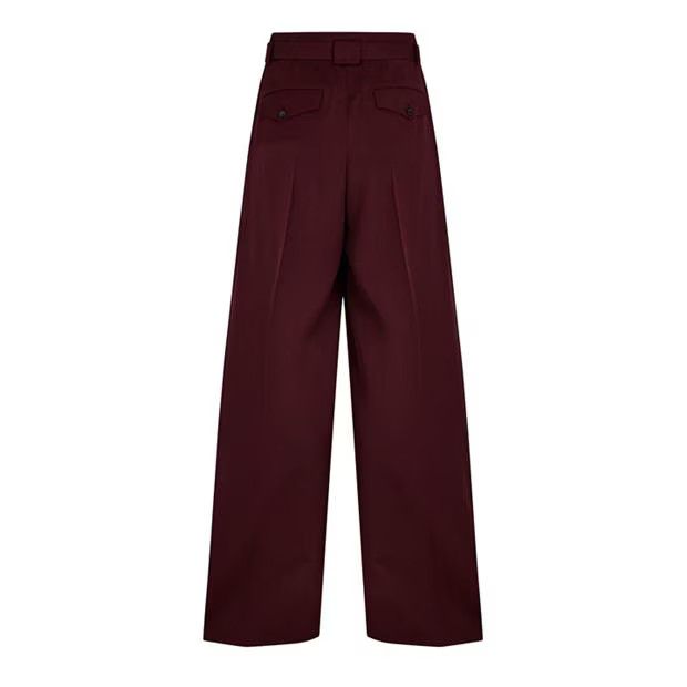 Lanvin o1g2r1mq1024 Pant in Burgundy Size 27" / US 4 / IT 40 - 2 Thumbnail