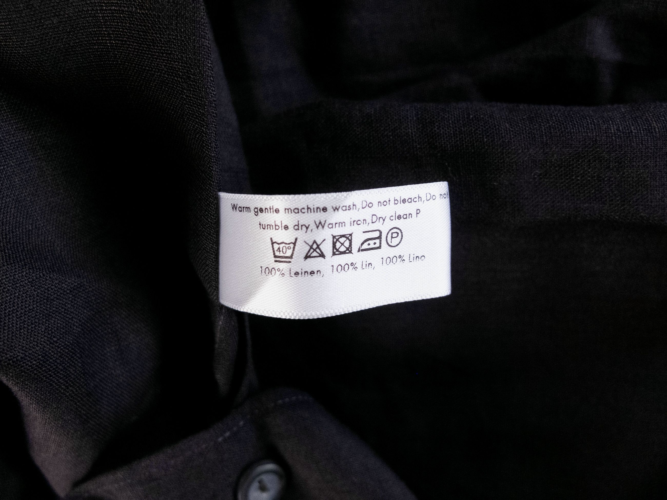 Eton ETON of Sweden contemporary fit black linen shirt 43 XL Size US XL / EU 56 / 4 - 8 Thumbnail