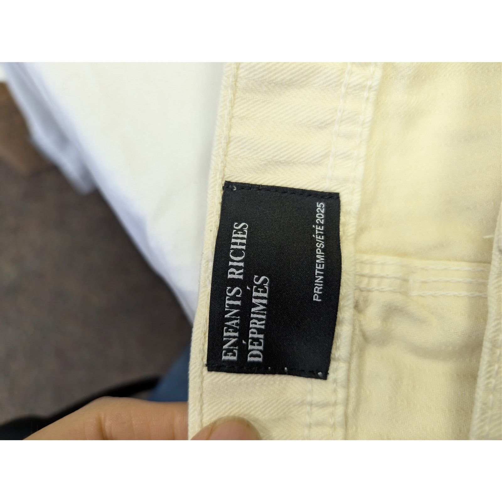 Enfants Riches Deprimes o1rshd1 Double Knee Paint Pants in White 32 Size US 32 / EU 48 - 21 Thumbnail
