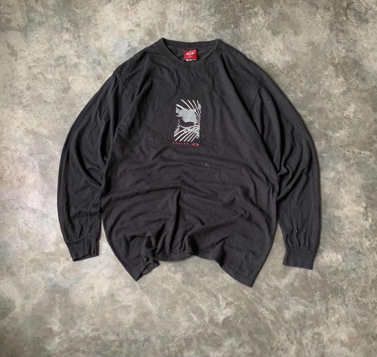 Oakley Vintage 2000s Oakley Bogo Skull Longsleeve Size US L / EU 52-54 / 3 - 2 Thumbnail