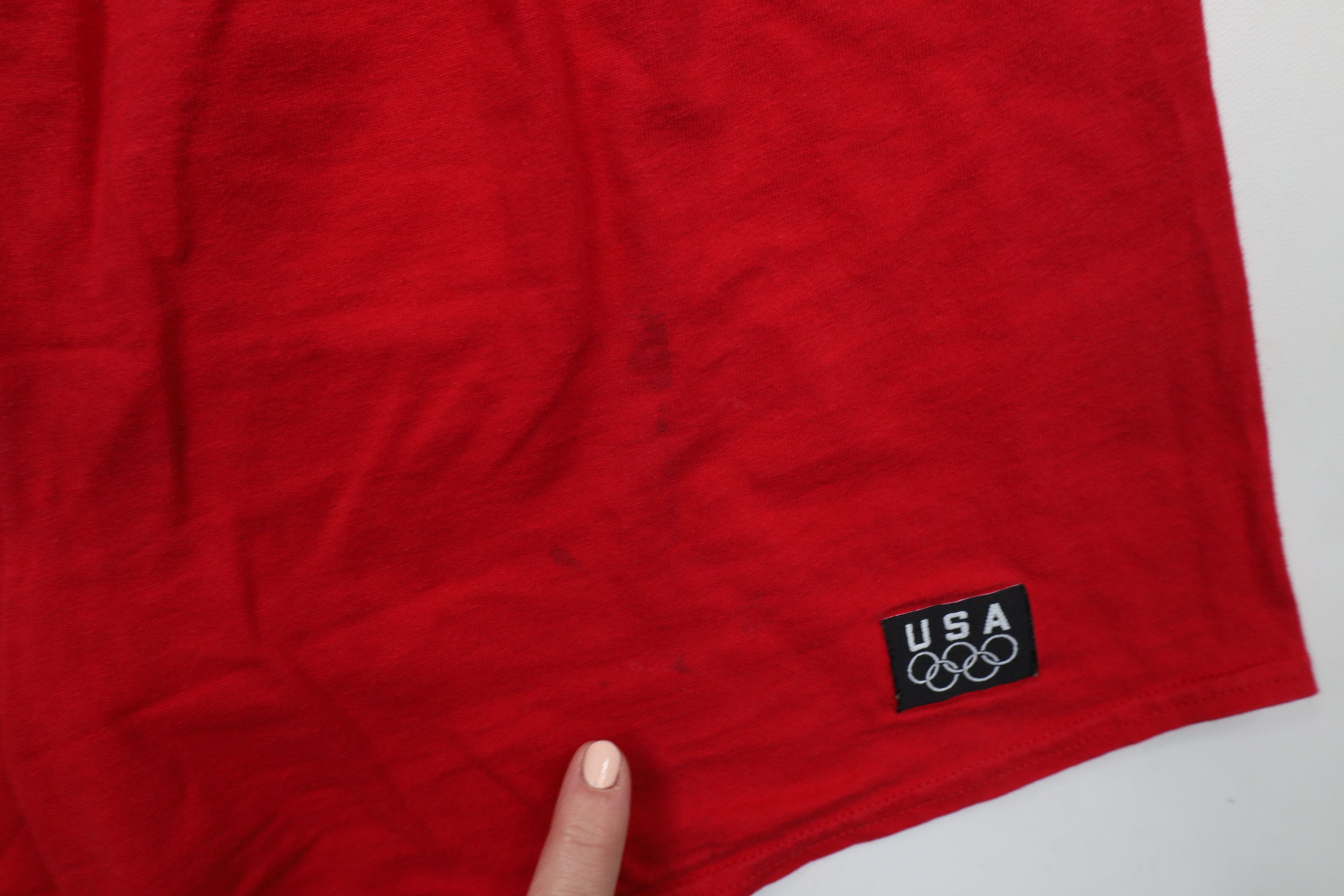Vintage Vintage 90s USA Olympics Spell Out Above Knee Shorts USA Size US 32 / EU 48 - 7 Thumbnail