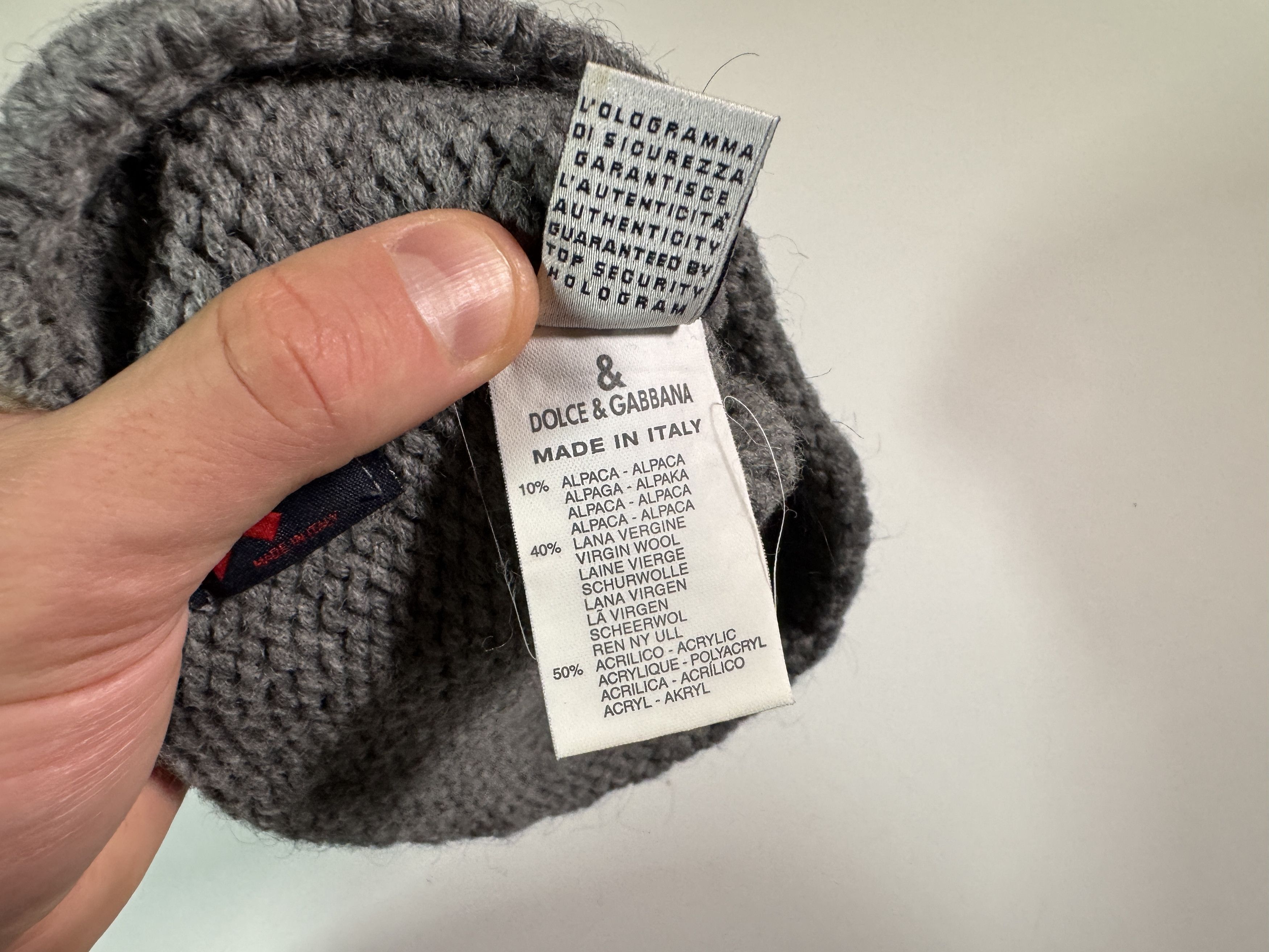 Dolce & Gabbana Dolce & Gabbana Beanie D&G Alpaca Wool Size ONE SIZE - 7 Thumbnail