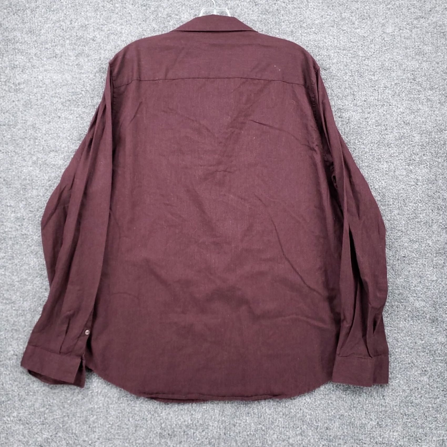 Calvin Klein Calvin Klein Shirt Mens L Large Casual Button-Up Red Pocket Long Sleeves Cotton Size US L / EU 52-54 / 3 - 2 Thumbnail