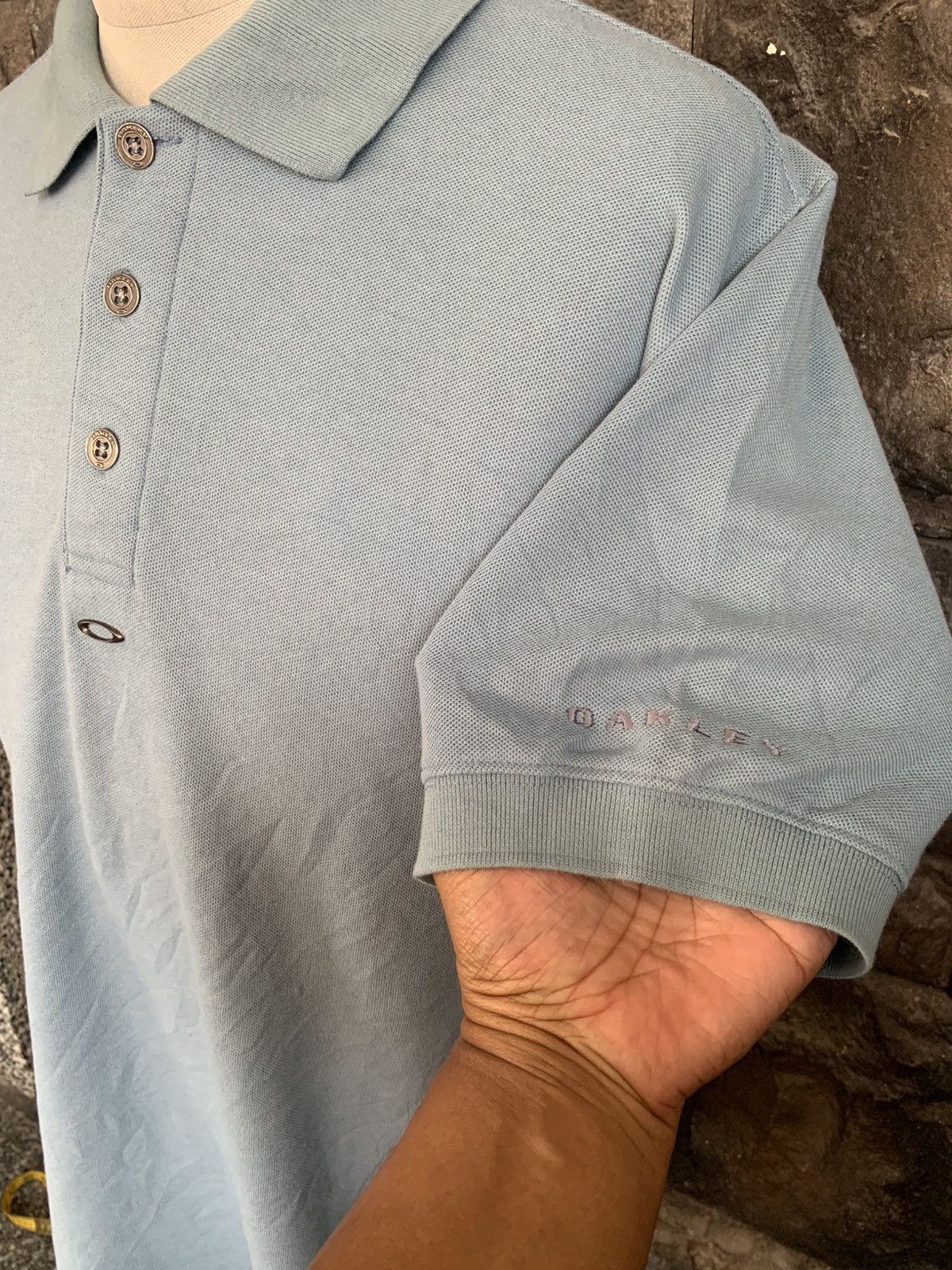 Oakley Vintage Oakley Centre Logo Polo Shirt Size US M / EU 48-50 / 2 - 4 Thumbnail