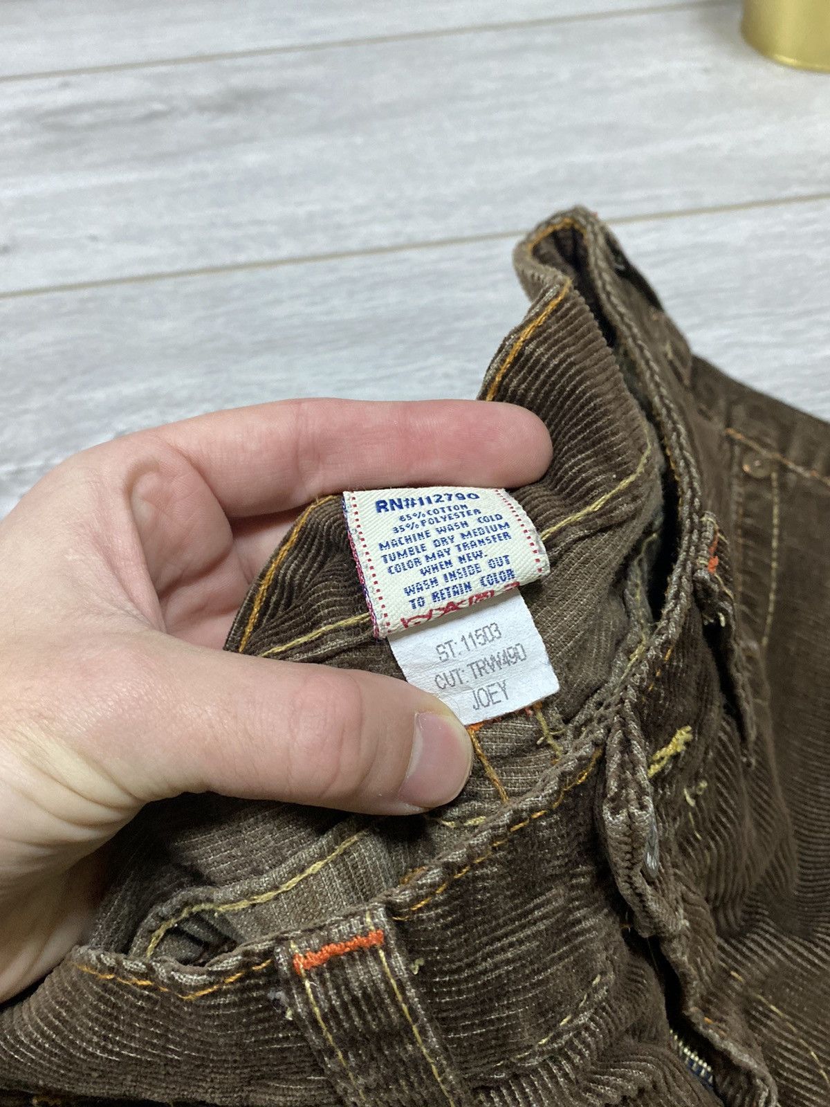 True Religion True Religion RARE corduroy vintage USA stitched flare jeans Size 30" / US 8 / IT 44 - 7 Thumbnail
