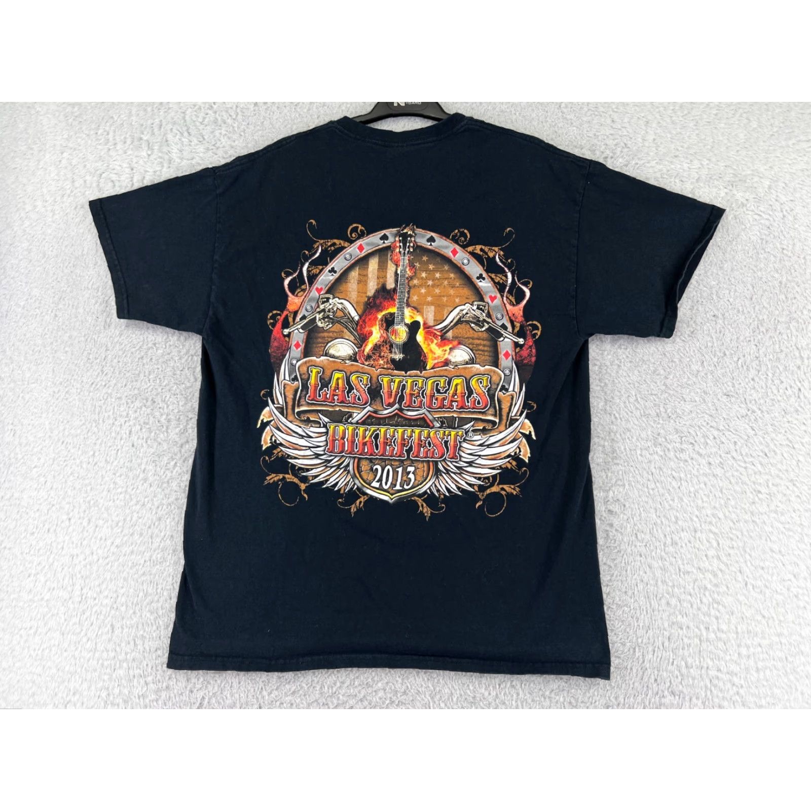 Vintage Bike Week T-Shirt Mens Large Black Cotton Short Sleeve Crew Neck 2013 Motorcycle Music Size US L / EU 52-54 / 3 - 2 Thumbnail