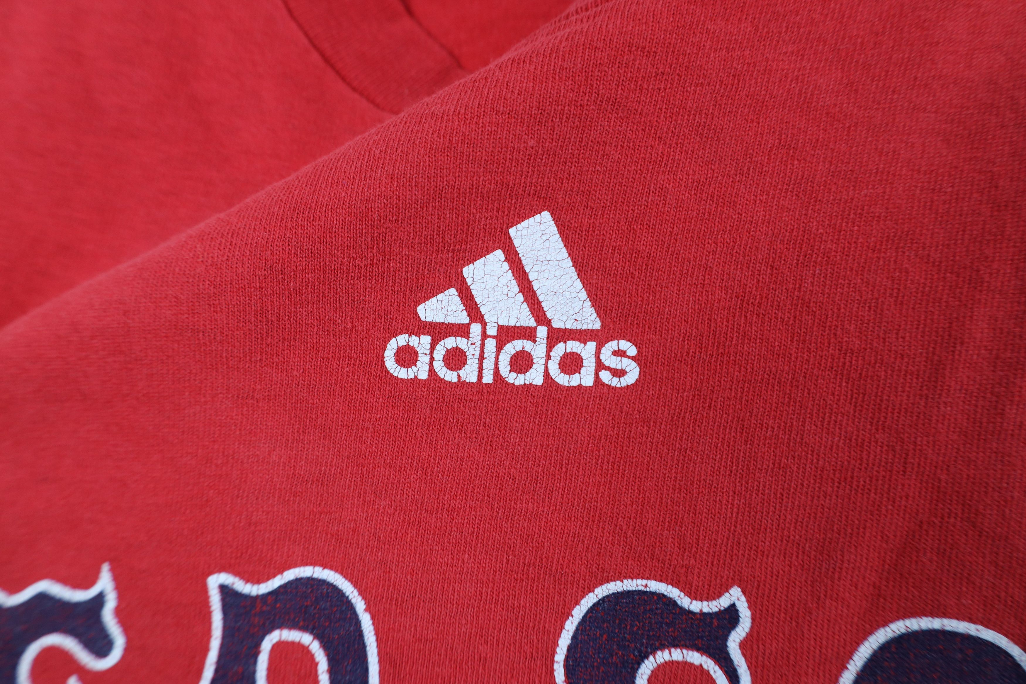 Adidas Vintage Y2K Adidas Boston Red Sox Baseball T-Shirt Red Size US XXL / EU 58 / 5 - 8 Thumbnail
