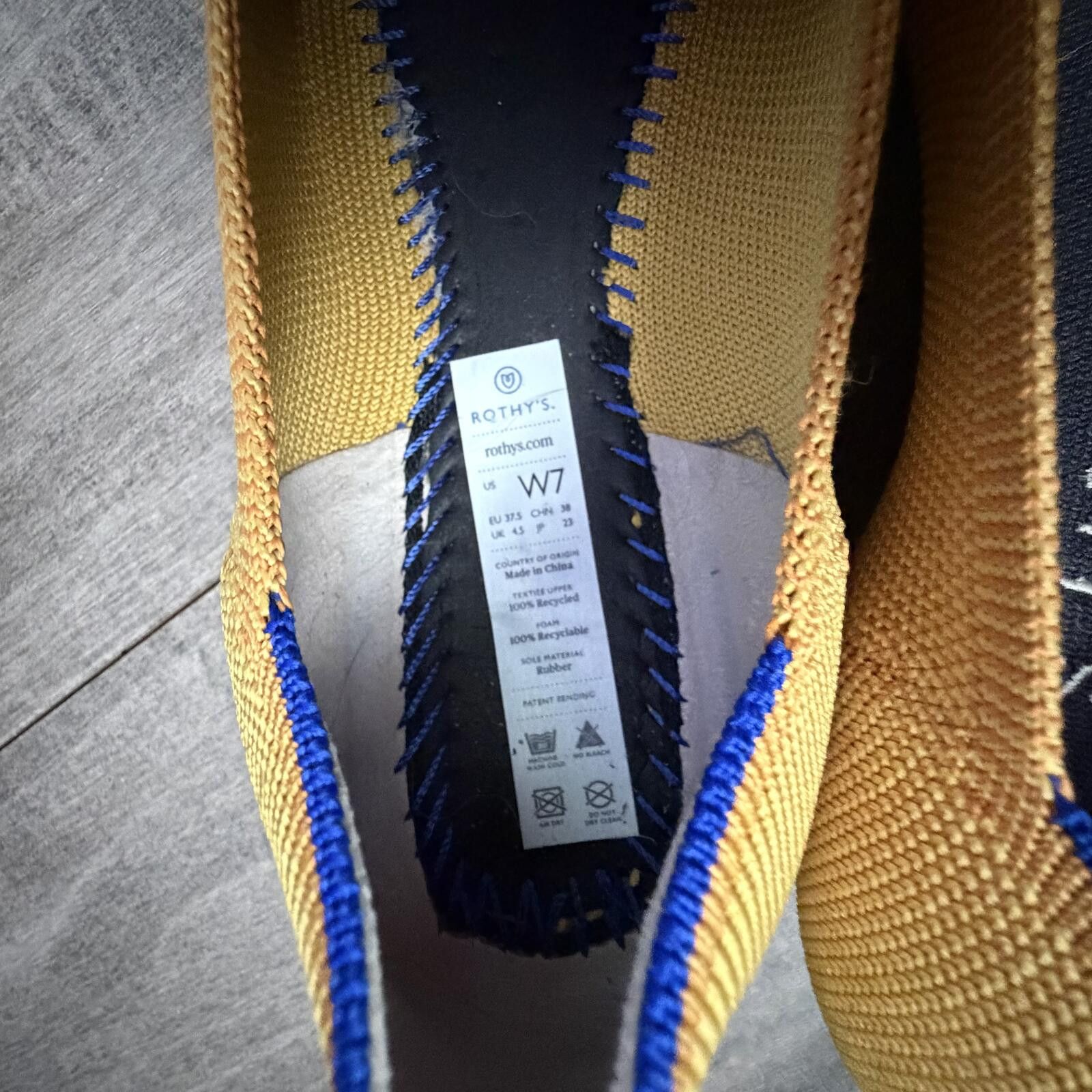 Rothy's Rothy's Mustard Yellow Pointed Toe Flats Size 7 Size US 7 / IT 37 - 2 Thumbnail