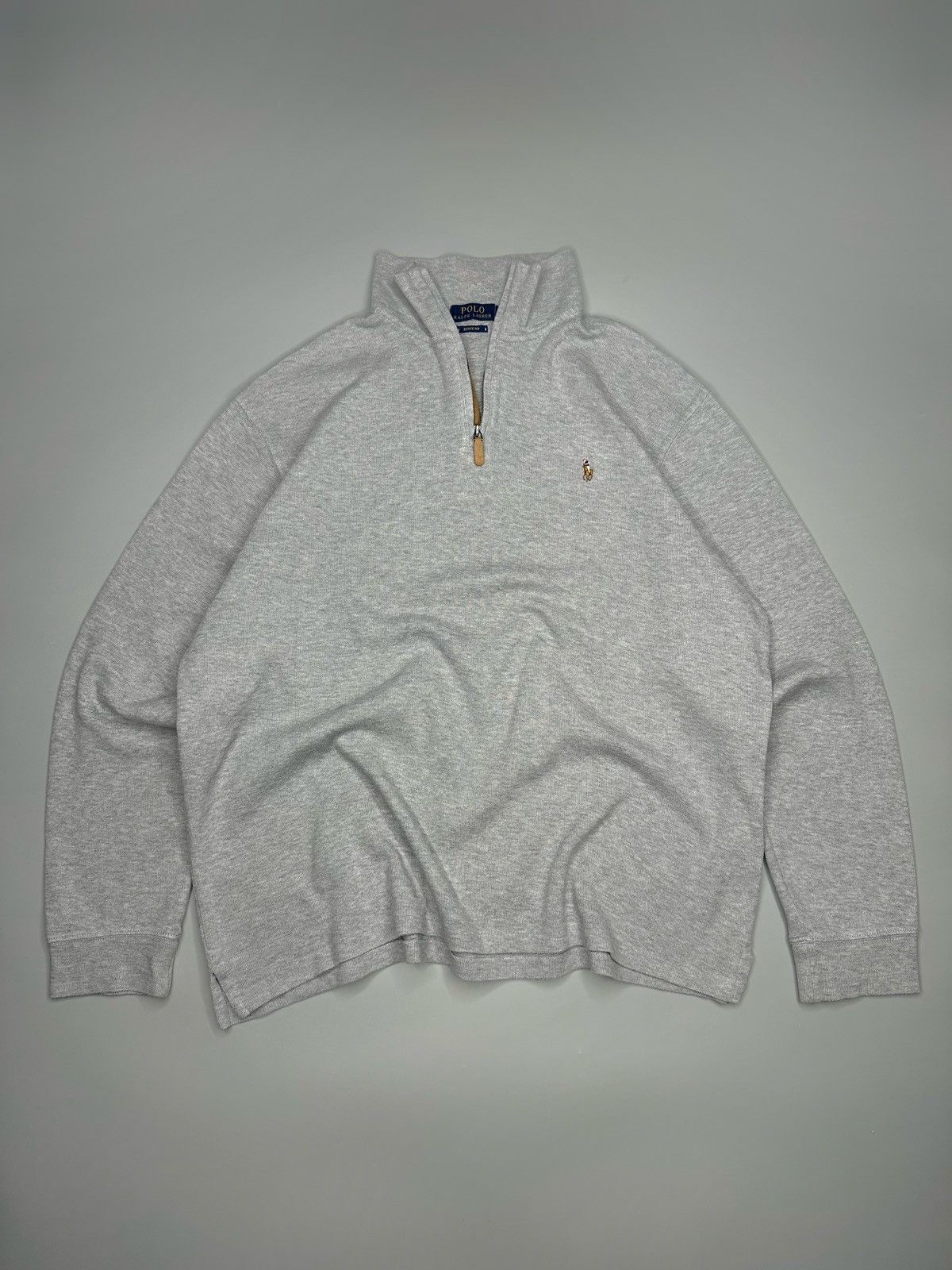 Polo Ralph Lauren Polo Ralph Lauren 1/4 Zip Sweater Jumper Old Money Size US XL / EU 56 / 4 - 1 Thumbnail