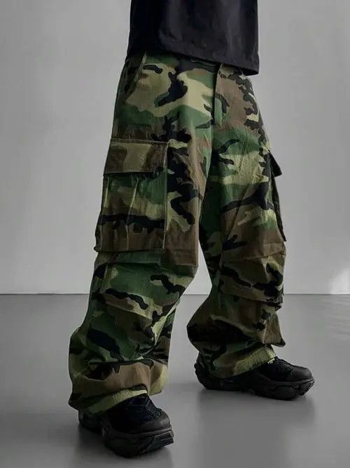 Japanese Brand Vintage RETRO Cargo Camo pants Size US 36 / EU 52 - 2 Thumbnail