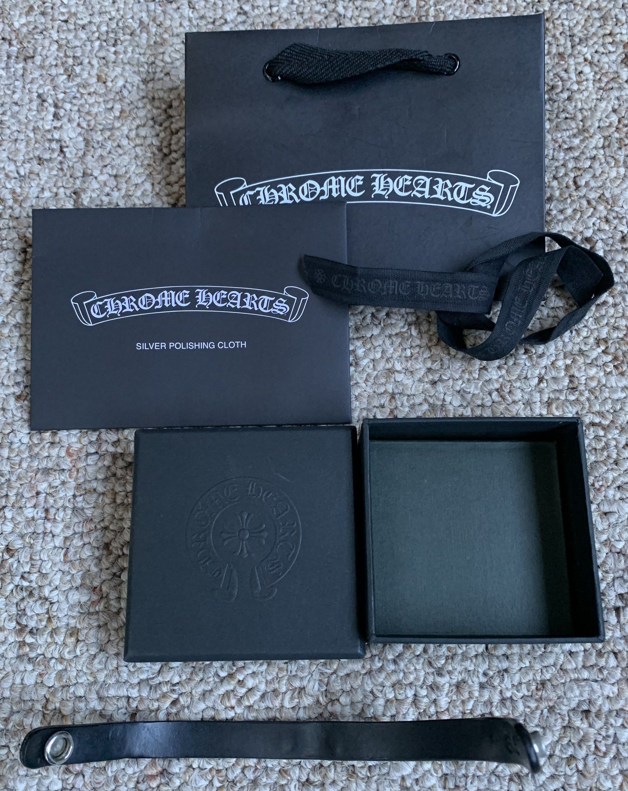 Chrome Hearts Chrome Hearts Leather Silver Dagger Snap Bracelet Size ONE SIZE - 6 Thumbnail