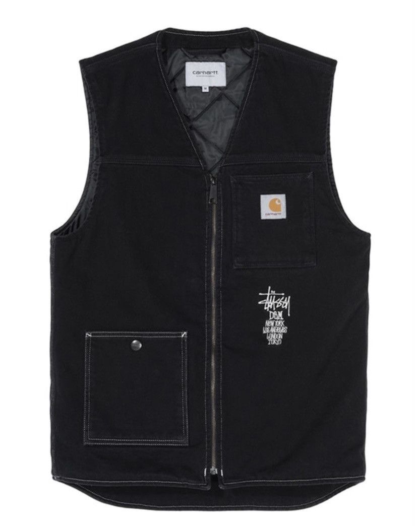 Stussy Stussy Carhartt WIP Dover Street Market DSM Black Vest 