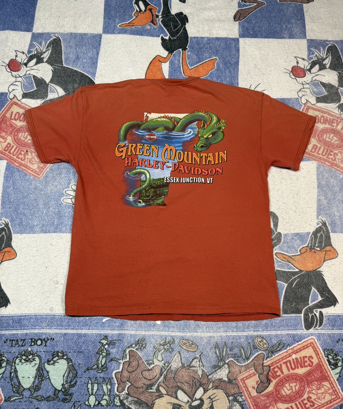 Harley Davidson Harley big logo dragon tee Size US XL / EU 56 / 4 - 3 Thumbnail