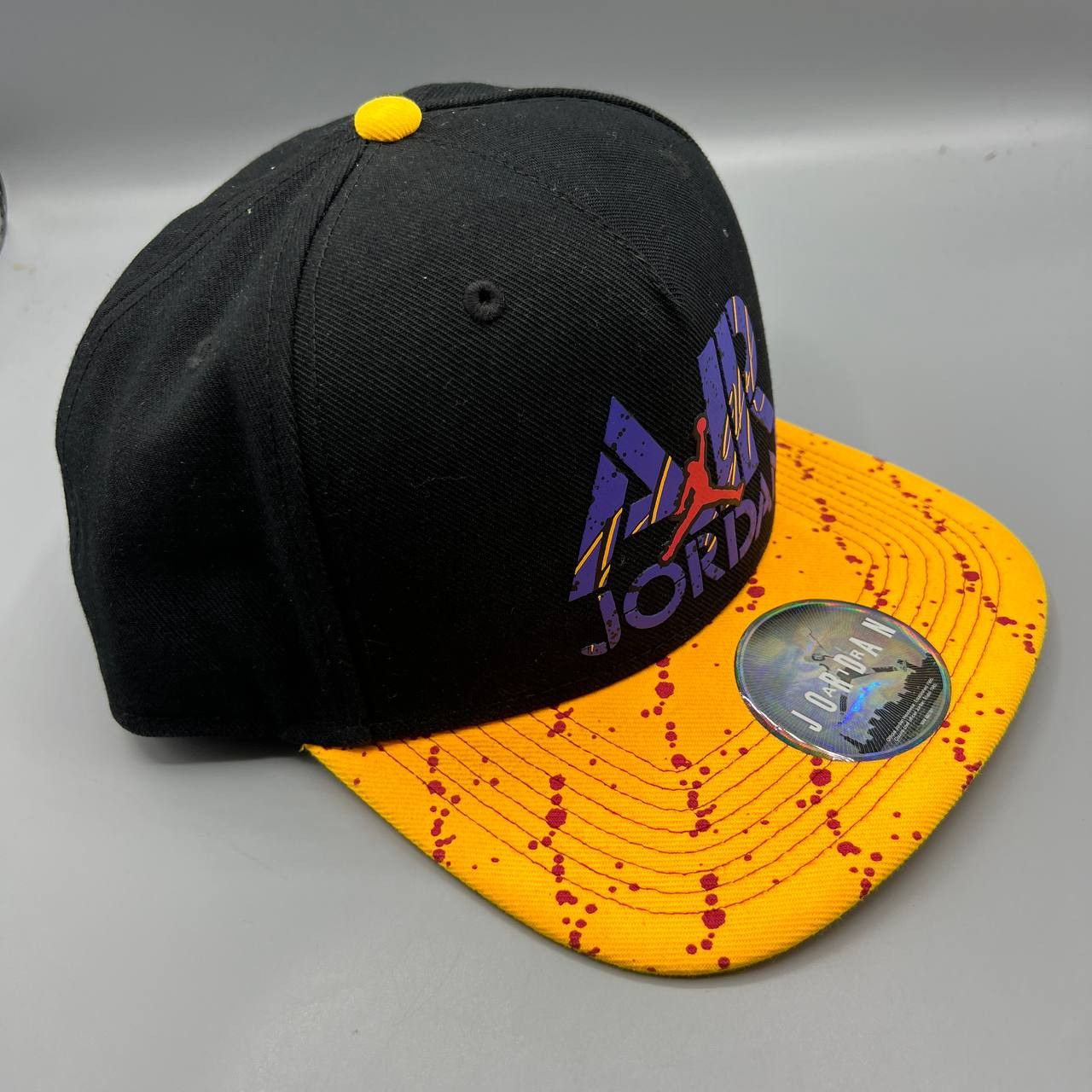 Jordan Brand Air Jordan Flight Hat Men Black Yellow Jumpman Snap Back Cap Size ONE SIZE - 4 Thumbnail