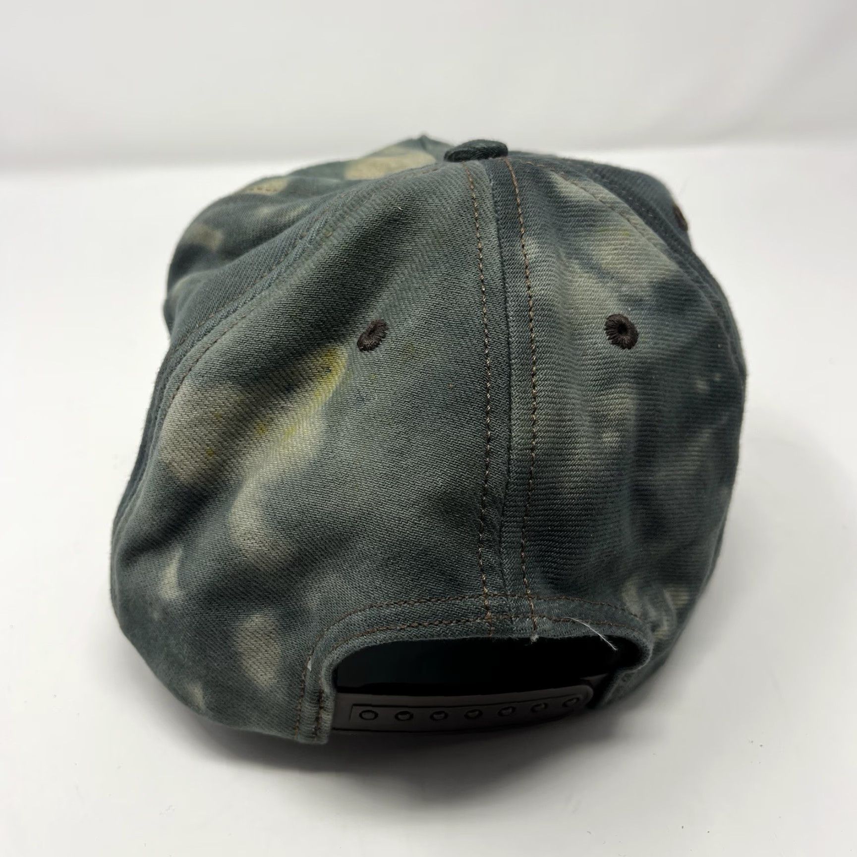 Vintage J. Mensinger Snapback Hat Made In USA Los Angeles Men's One Size Green USA Angel Theme Snapback Menswear/Hat Size ONE SIZE - 3 Thumbnail