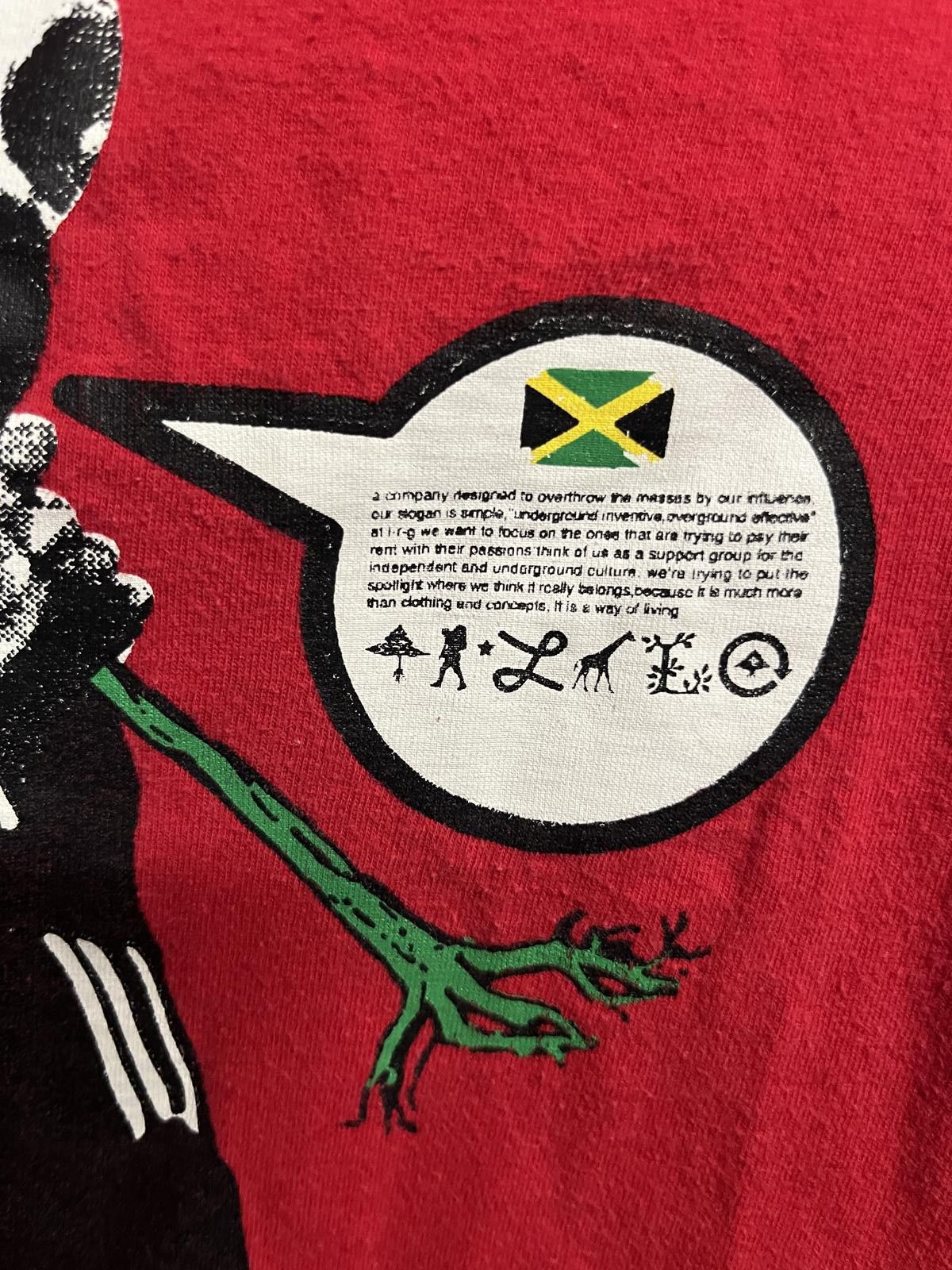 LRG LRG Gas Mask T-shirt Jamaica Flag - Time To Rock - L Size US L / EU 52-54 / 3 - 5 Thumbnail