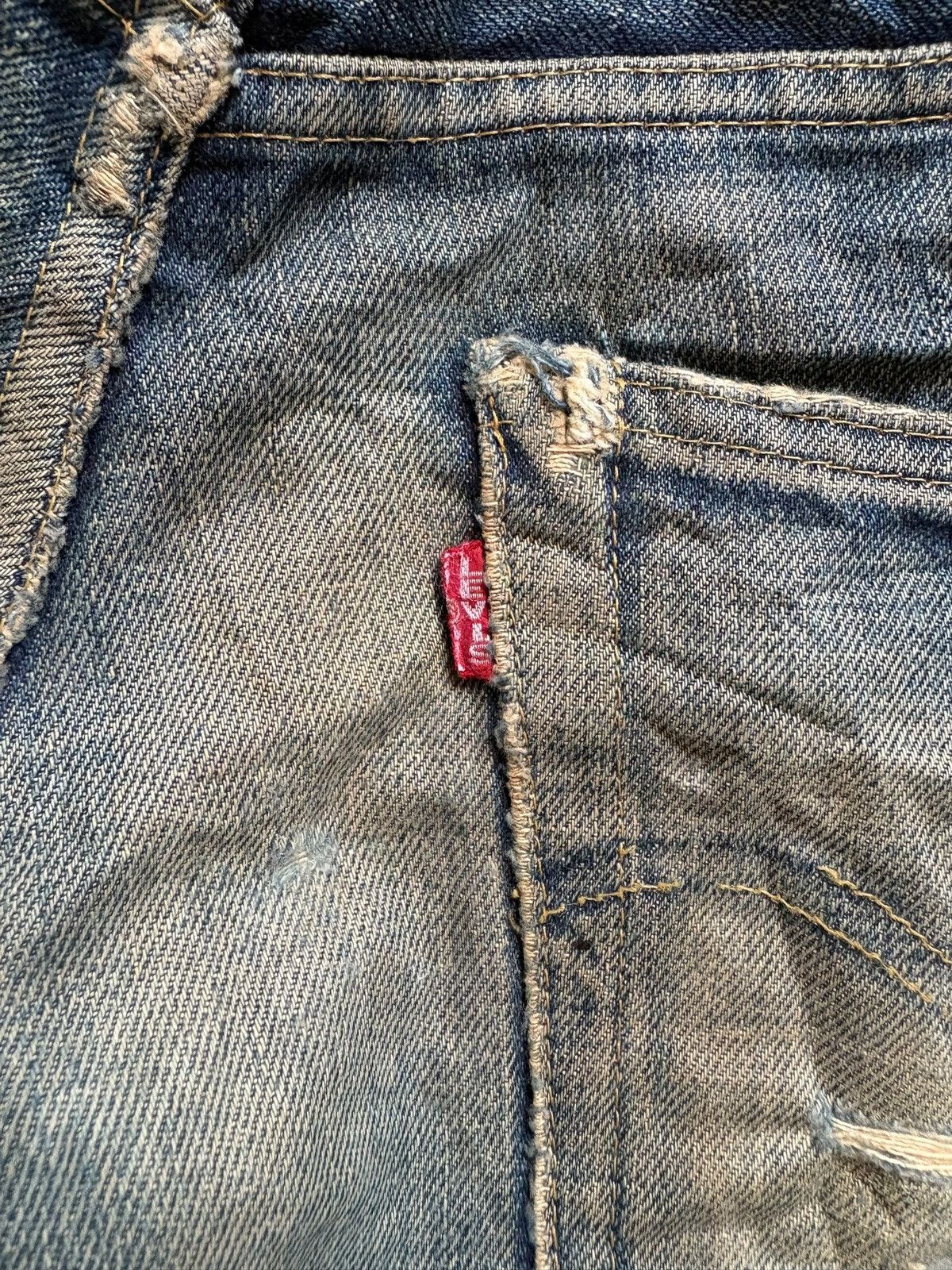 Levi's Vintage 80s Levis 503 BXX Big E Distressed Baggy Jean Size US 31 - 13 Thumbnail
