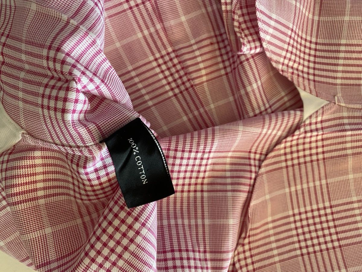 Tom Ford Tom Ford peppermint pink glen check shirt 17 43e NEW Size US L / EU 52-54 / 3 - 8 Thumbnail