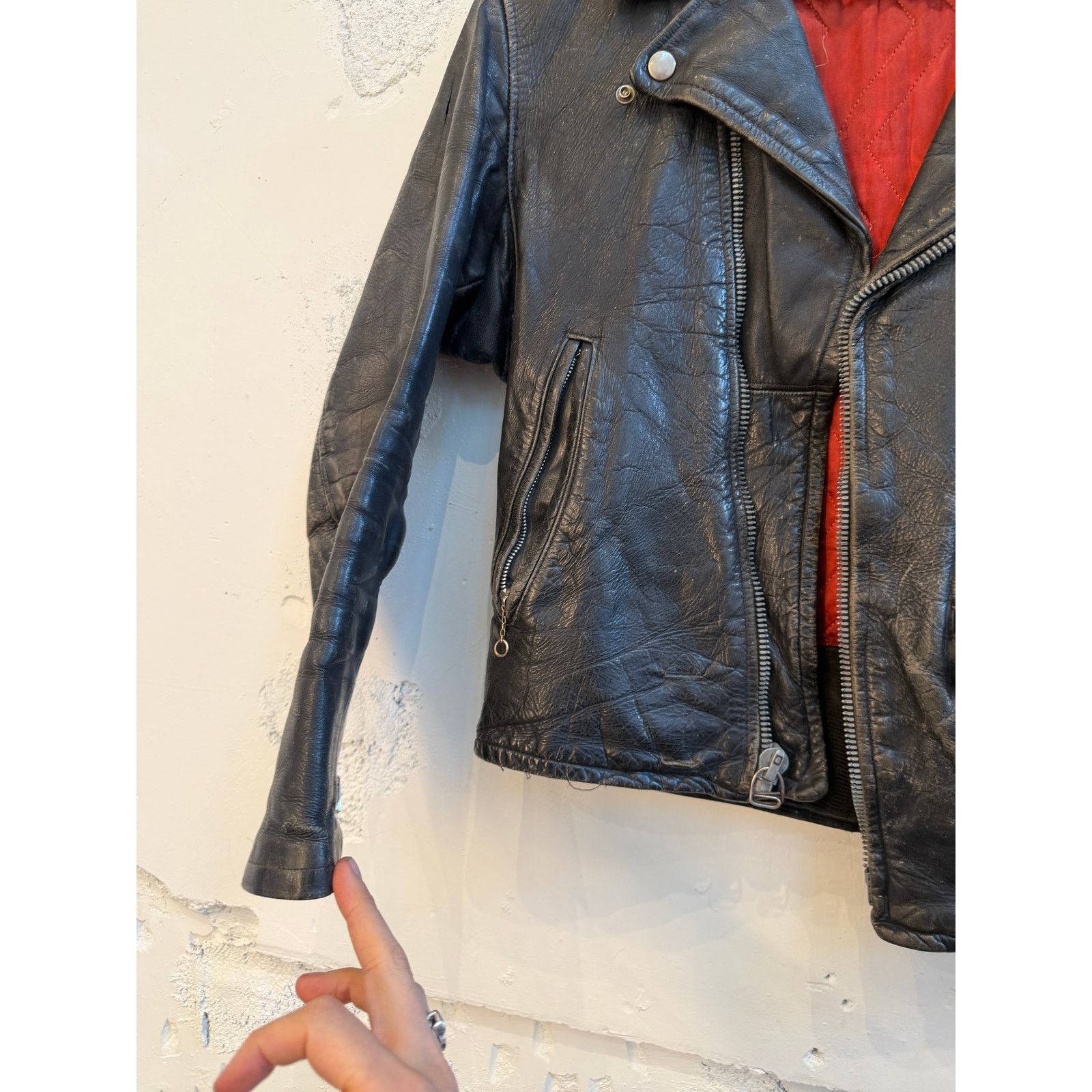 Vintage Vintage Kit Carson 50's Black Leather Moto Jacket Size US S / EU 44-46 / 1 - 4 Thumbnail