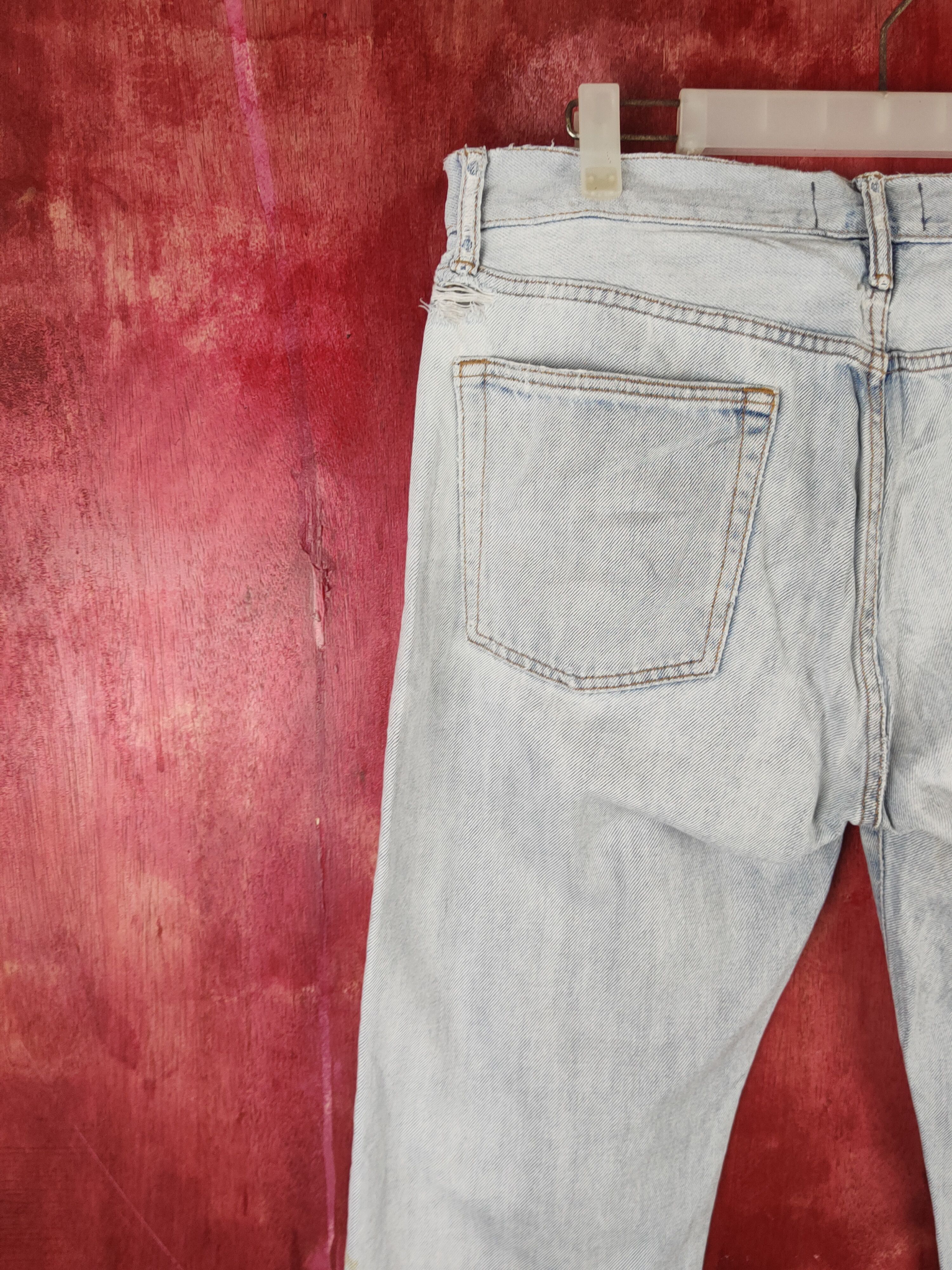 Gap GAP Blue Faded Distressed Ripped Jeans #1665 Size US 32 / EU 48 - 9 Thumbnail