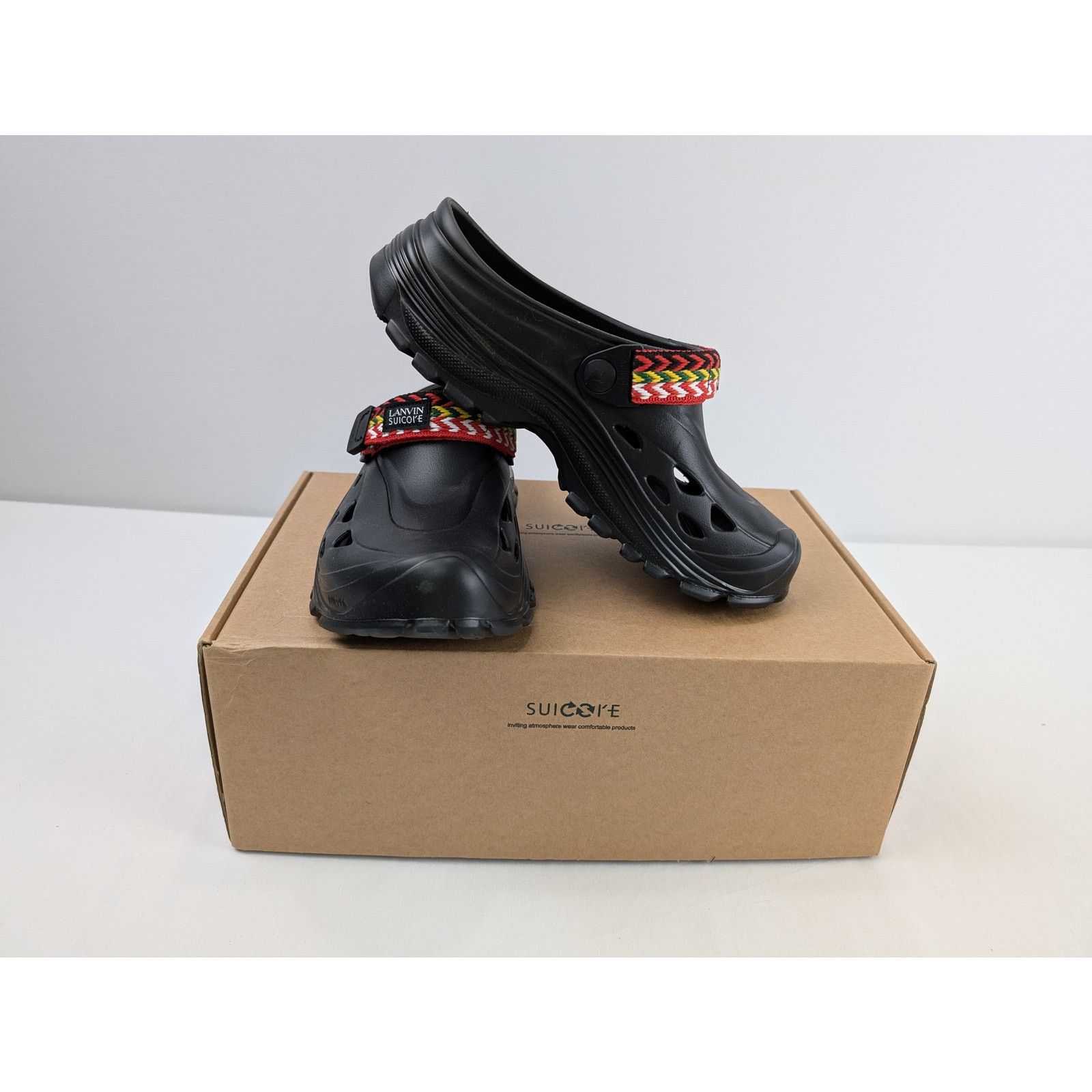 Lanvin × Suicoke o1rshd1 Mok Curb Laces Mule Slipper sandal in Black Size US 8 / EU 41 - 15 Thumbnail