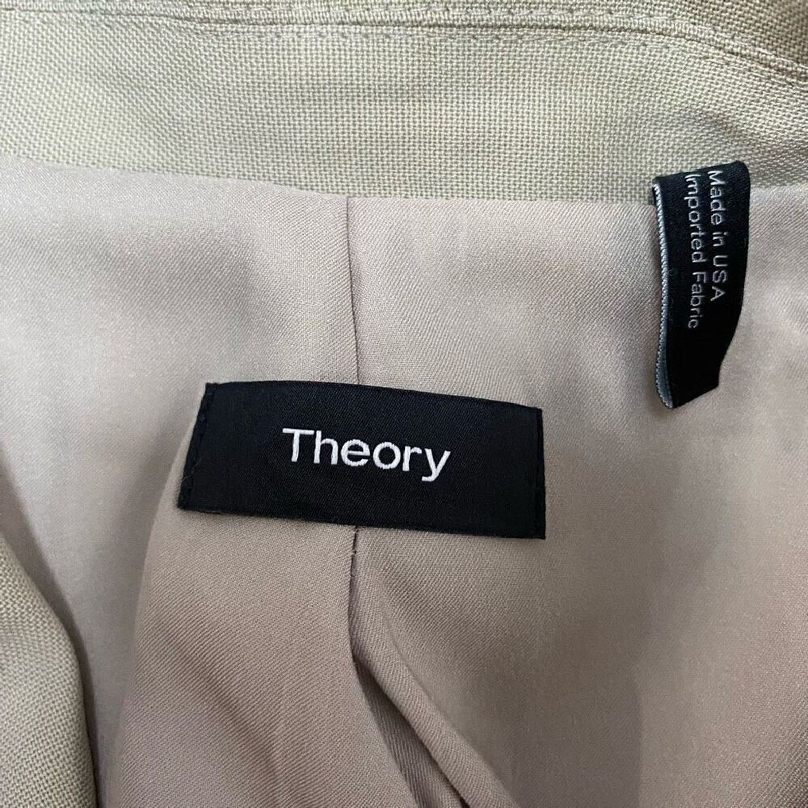 Theory Theory Neutral Tan Two-Button Blazer | Sz 4 Size S / US 4 / IT 40 - 4 Thumbnail