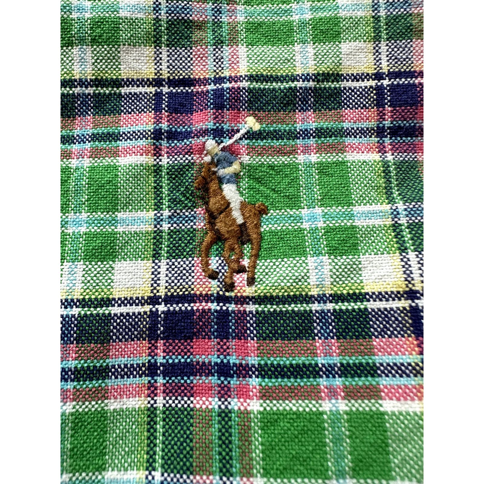 Ralph Lauren Ralph Lauren Green Plaid Cotton Shirt XXL Mens Preppy Polo Size US XXL / EU 58 / 5 - 3 Thumbnail