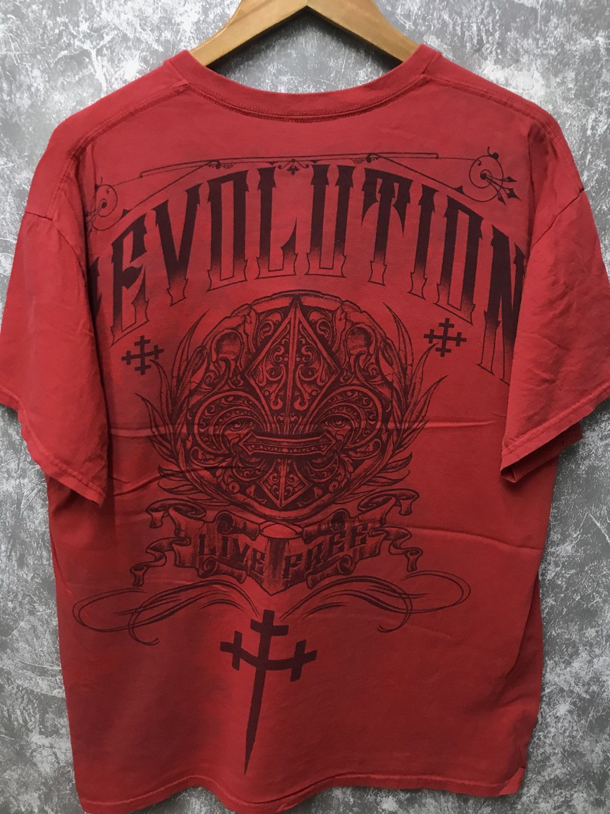 Affliction MMA Elite Affliction Fleur De Lis Y2K Graphic Tee Size US L / EU 52-54 / 3 - 2 Thumbnail