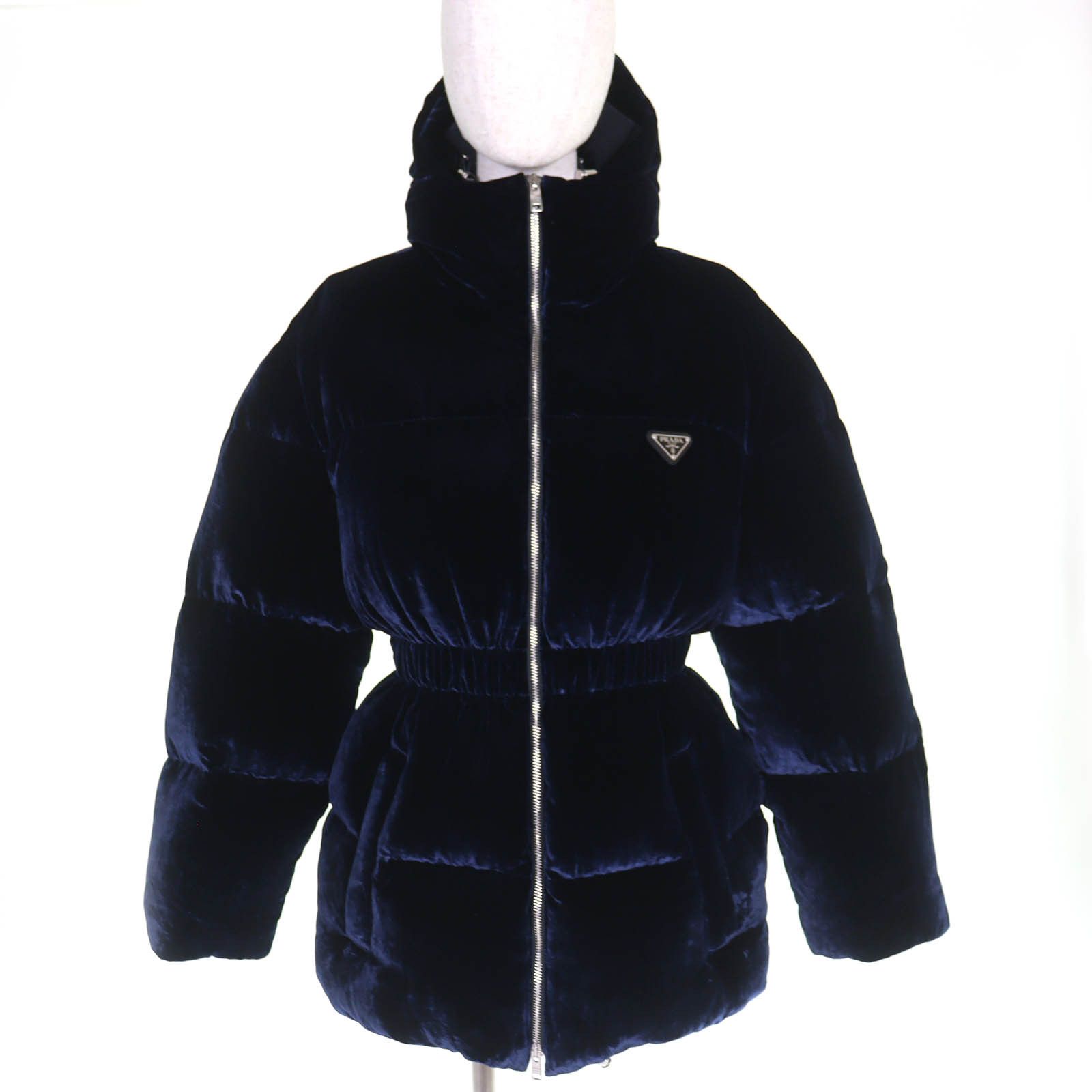 Prada Prada Prada Stretch Velvet Down Jacket Textile Outerwear DUTY FREE for USA Size ONE SIZE - 1 Thumbnail