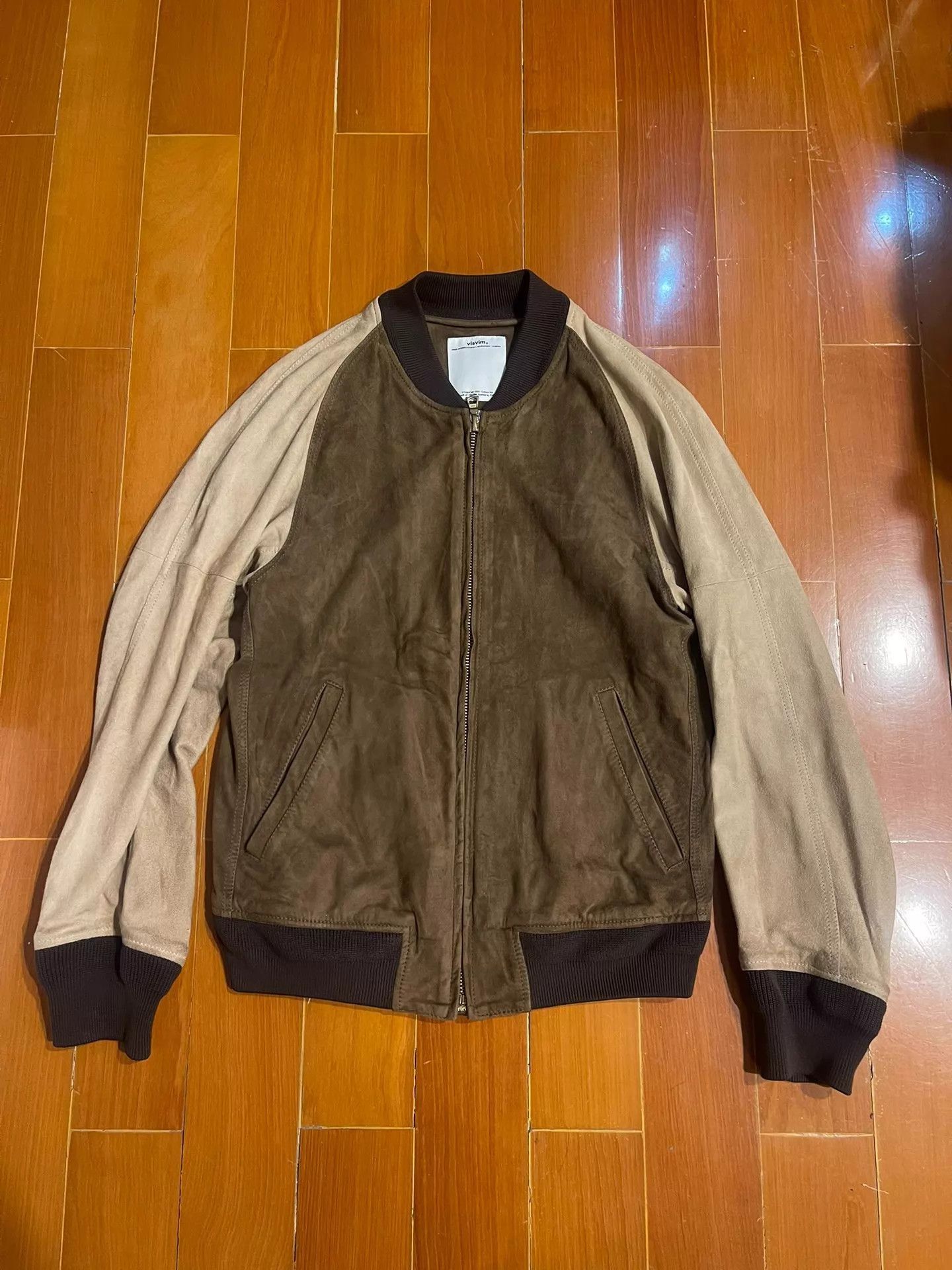 Visvim Brown Two-Tone Bomber Jacket Size S Size US S / EU 44-46 / 1 - 1 Thumbnail