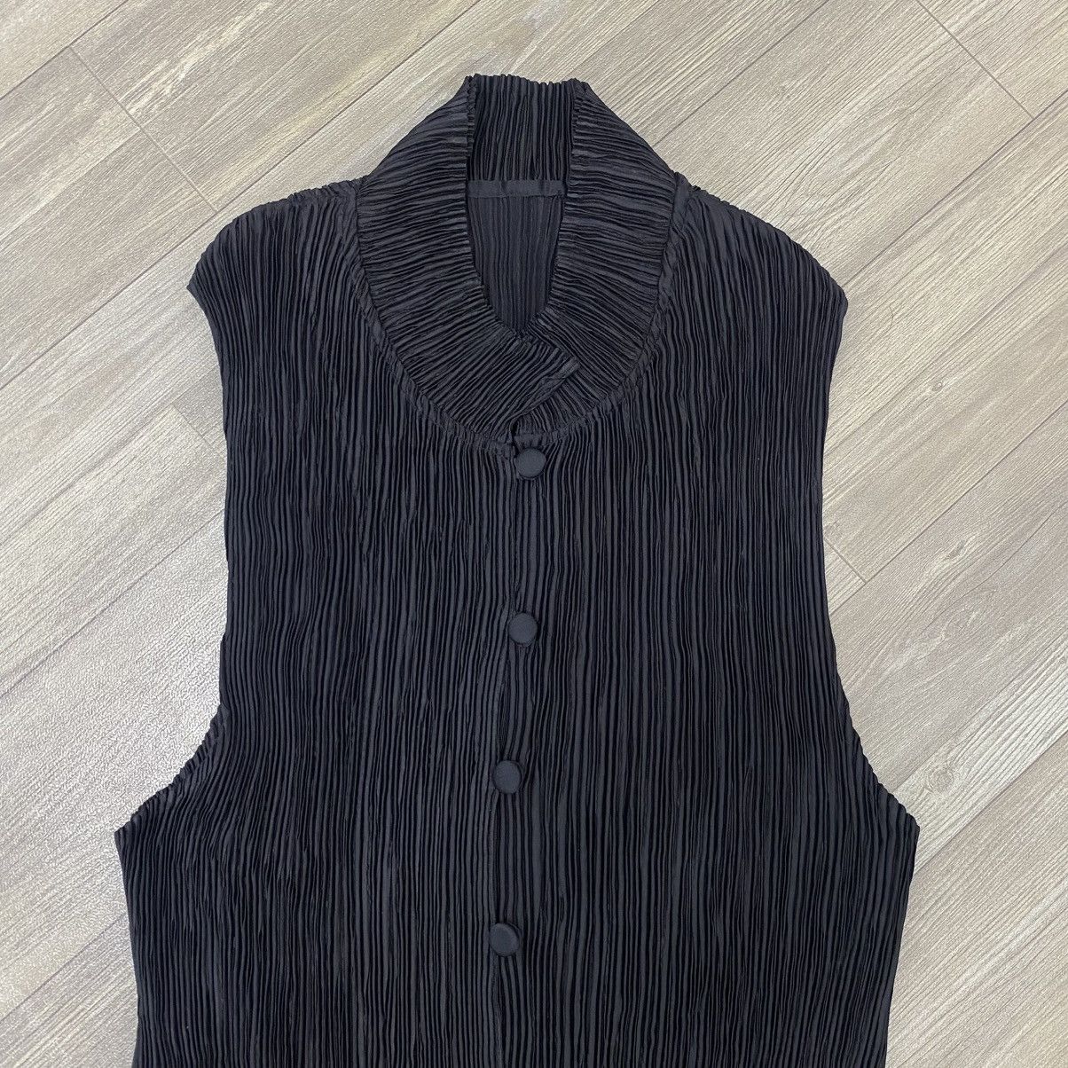 Issey Miyake Vintage Issey Miyake Pleats Please Black Blazer Button Up Size US M / EU 48-50 / 2 - 2 Thumbnail
