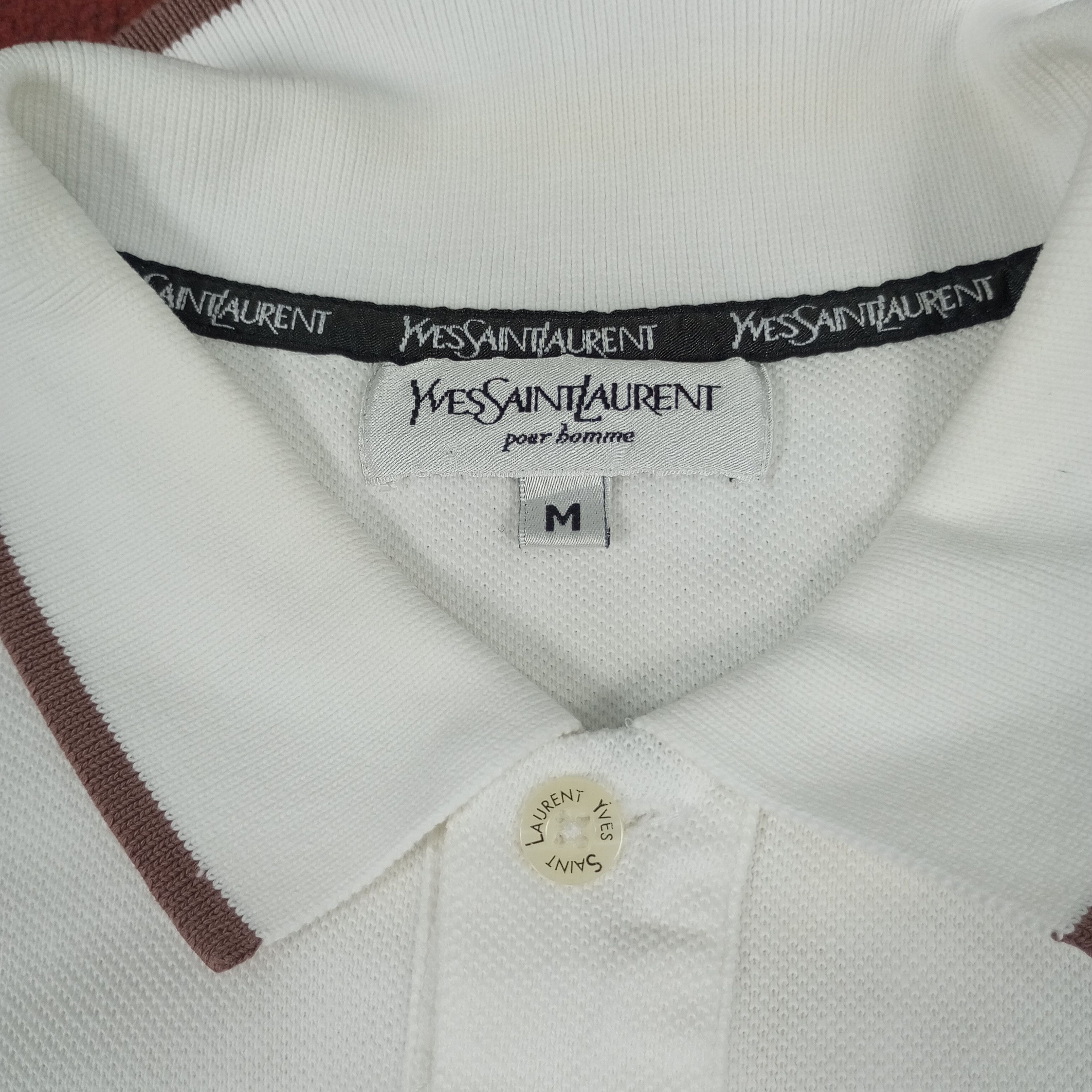Vintage × Yves Saint Laurent Yves Saint Laurent Luxury Brand YSL Logo Design Polos Size US M / EU 48-50 / 2 - 5 Thumbnail