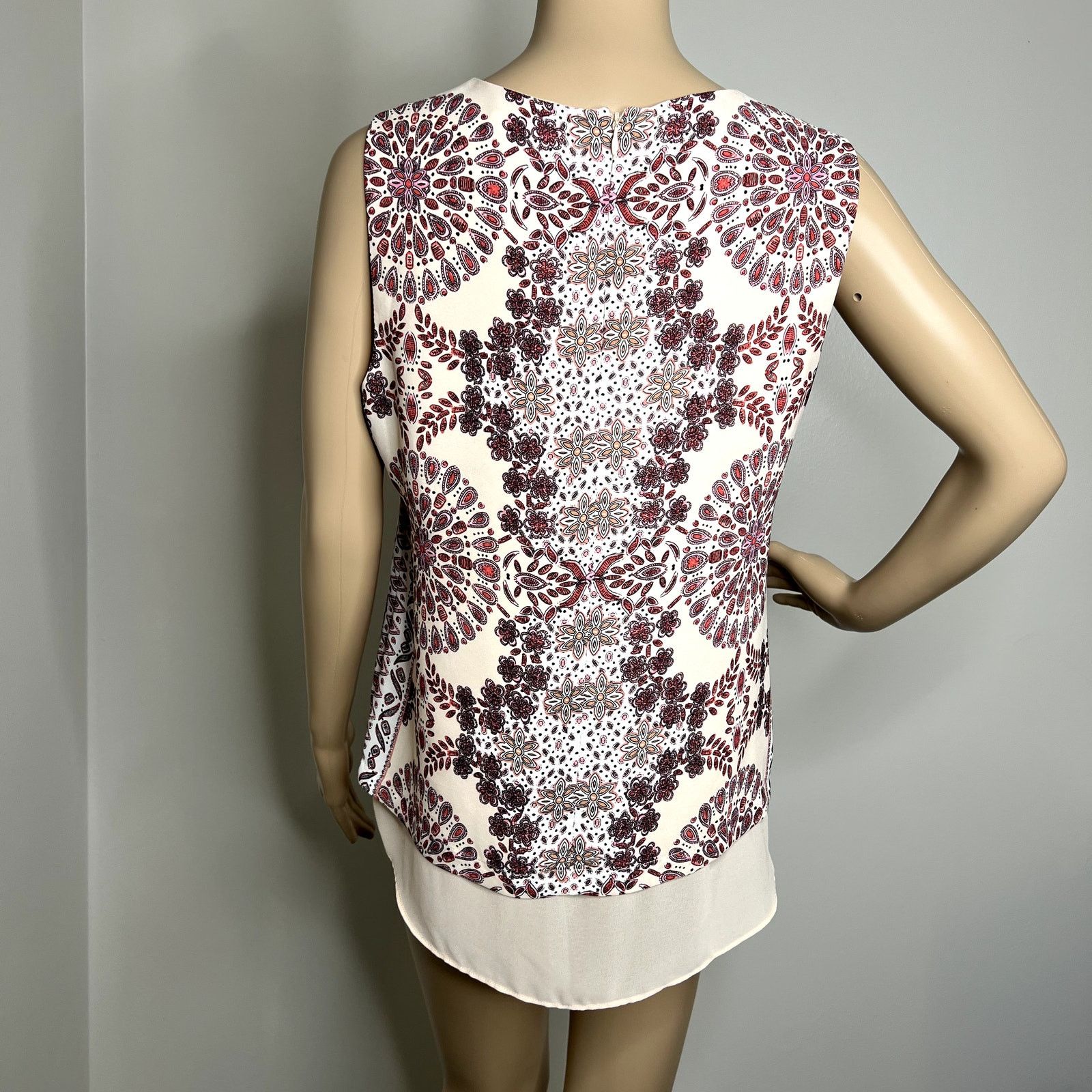 Other Rose + Olive Pink Patterned Tank Top Size M / US 6-8 / IT 42-44 - 3 Thumbnail