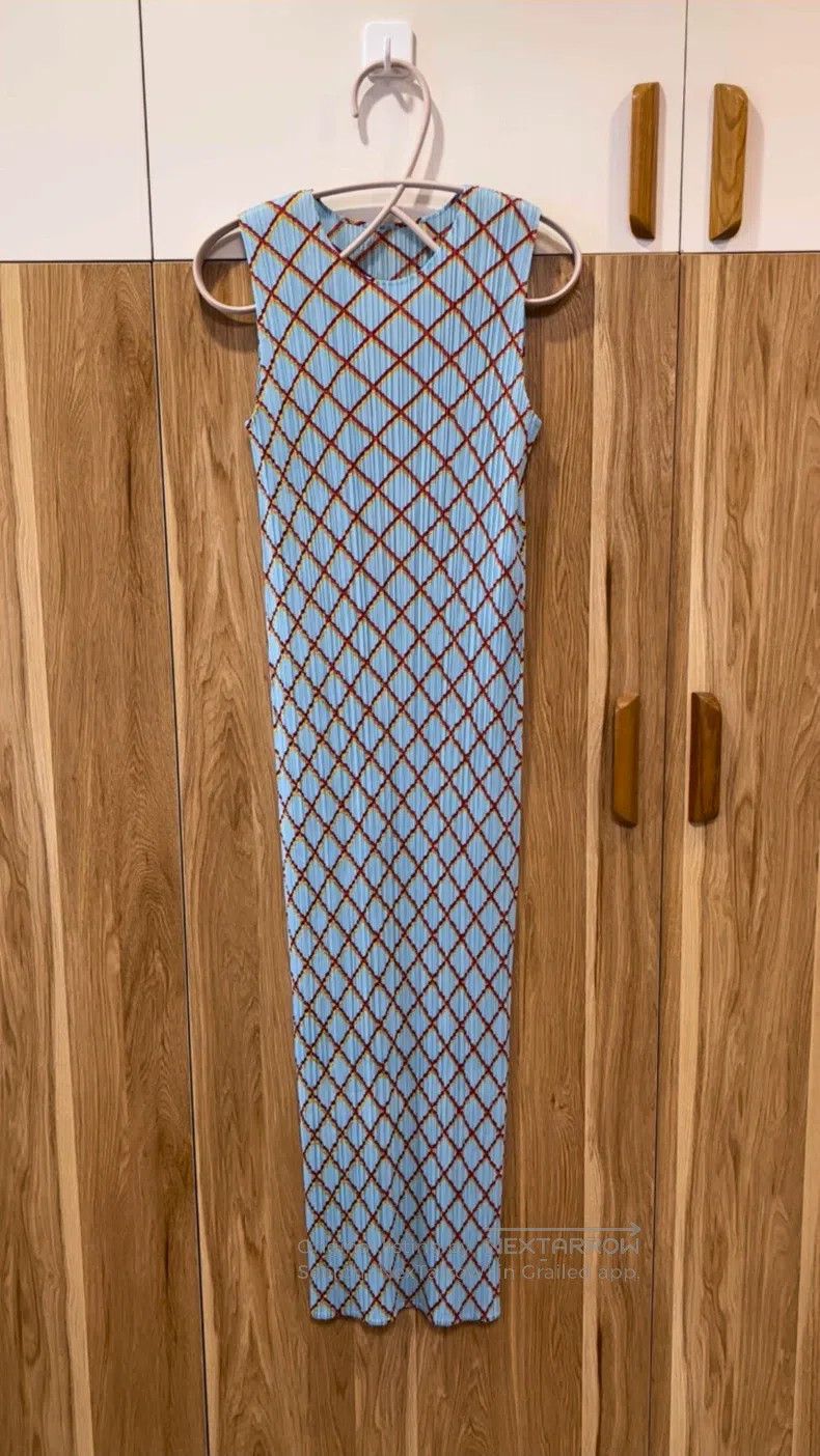 Issey Miyake Issey Miyake Light Blue Dress Size XXL / US 16-18 / IT 52-54 - 1 Thumbnail