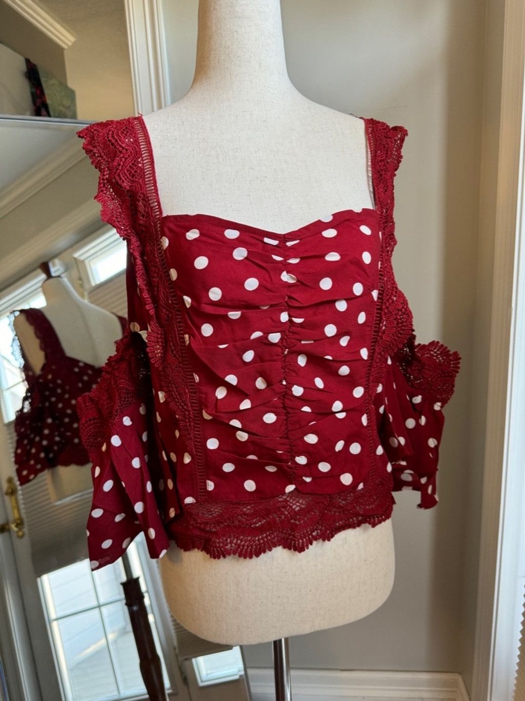 Other Lulumari | Summer Crop Sleeveless Blouse | Large Size L / US 10 / IT 46 - 2 Thumbnail