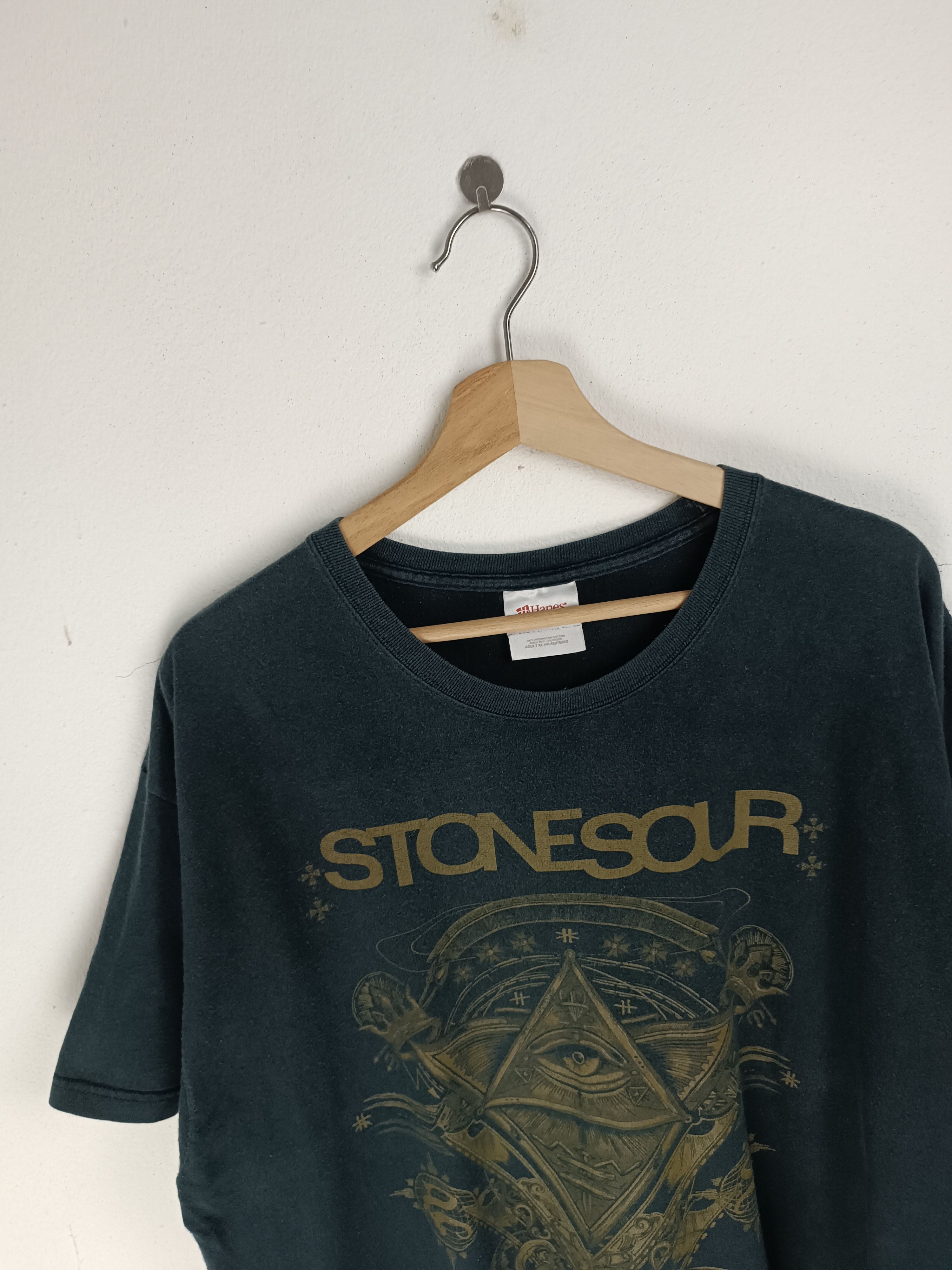Band Tees VINTAGE 2000s STONE SOUR TEE slipknot disturbed flyleaf Size US XL / EU 56 / 4 - 5 Thumbnail