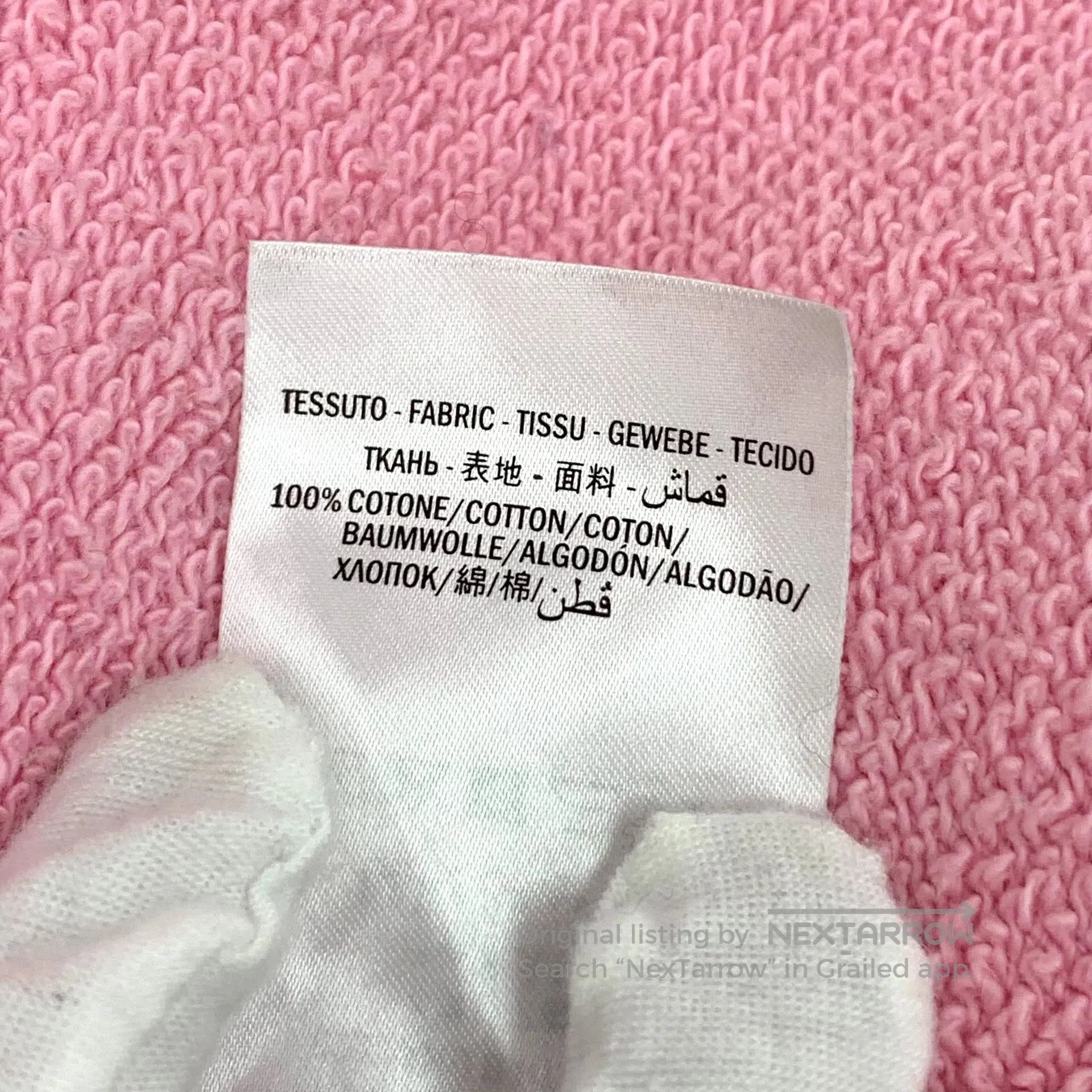 Gucci Guicci Pink Letter Embroidered Cotton Round Neck Long Slee Size S / US 4 / IT 40 - 7 Thumbnail