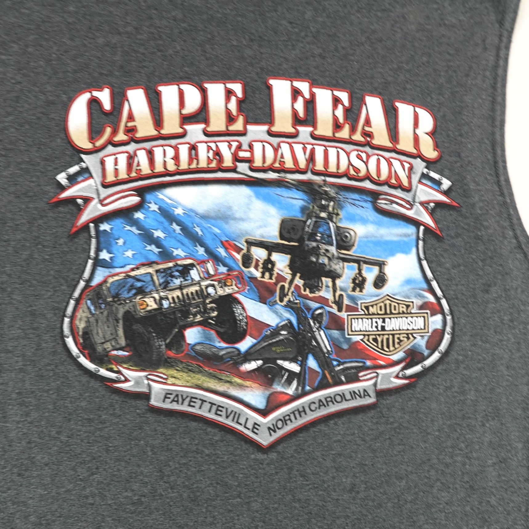 Harley Davidson Harley-Davidson Shirt Men L Gray Sleeveless Tank Top Biker Motorcycle Crew Neck Graphic Print T-Shirt 90s? Size US L / EU 52-54 / 3 - 6 Thumbnail