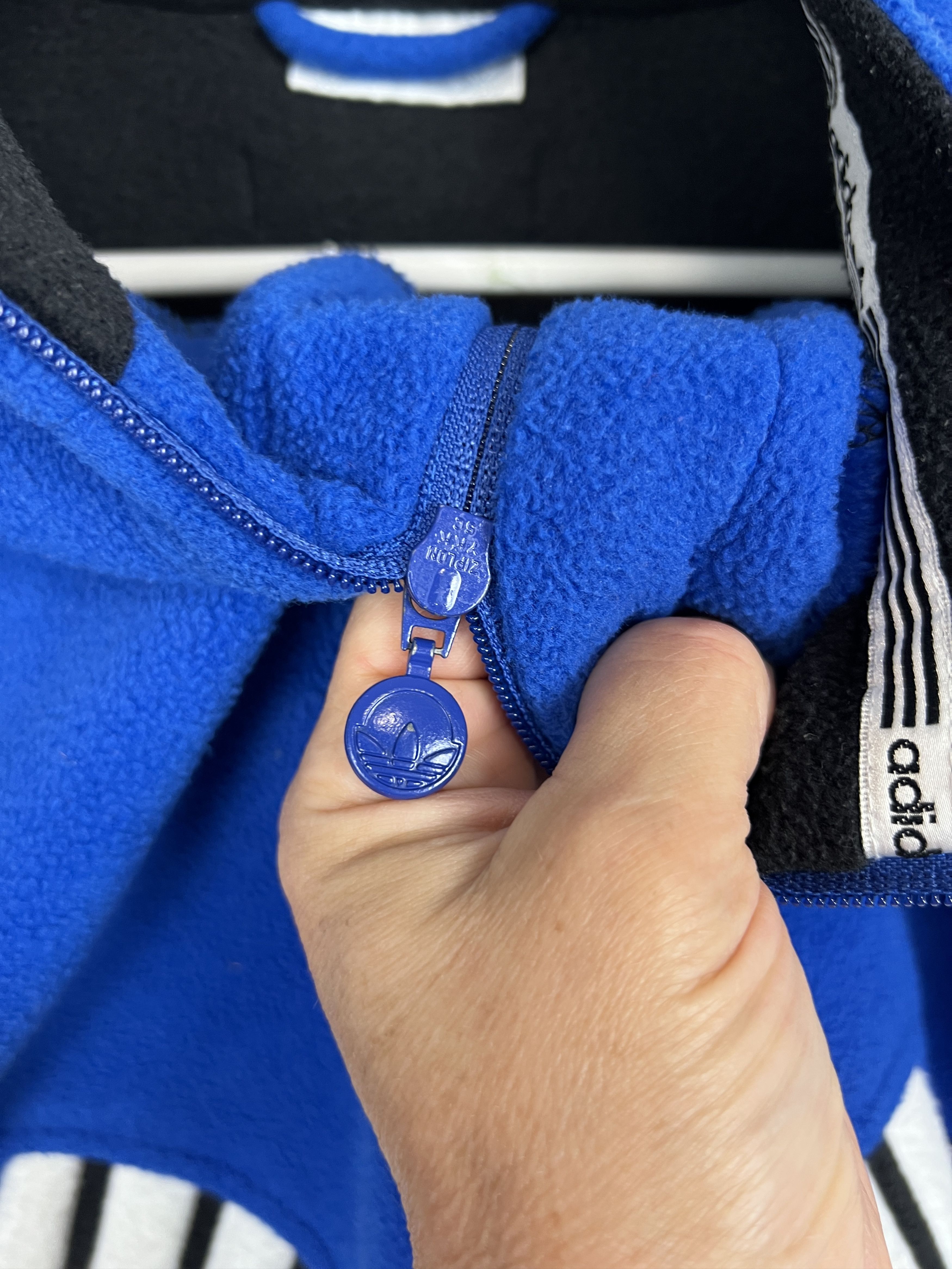 Adidas Vintage 90's Adidas FC Schalke 04 Template Jacket Fleece Size US M / EU 48-50 / 2 - 4 Thumbnail