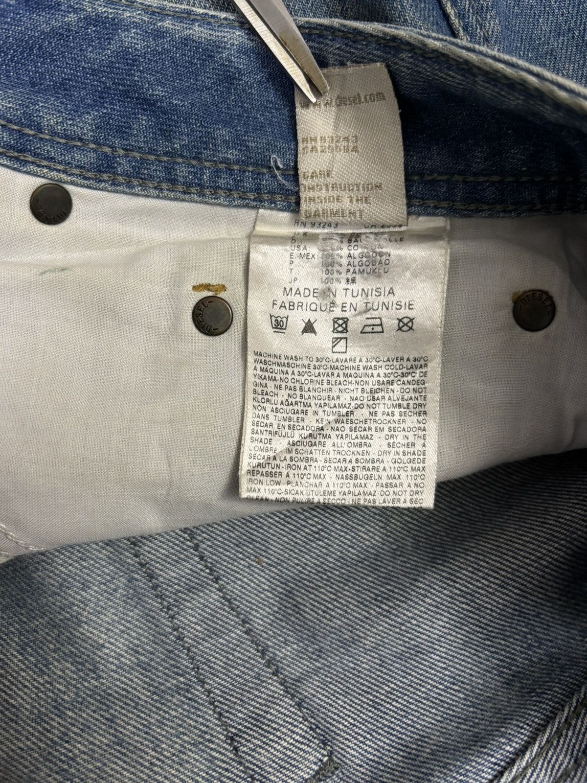Diesel Vintage Diesel Industry Zatiny Mud Wash Bootcut Grunge Jeans Size US 36 / EU 52 - 20 Thumbnail