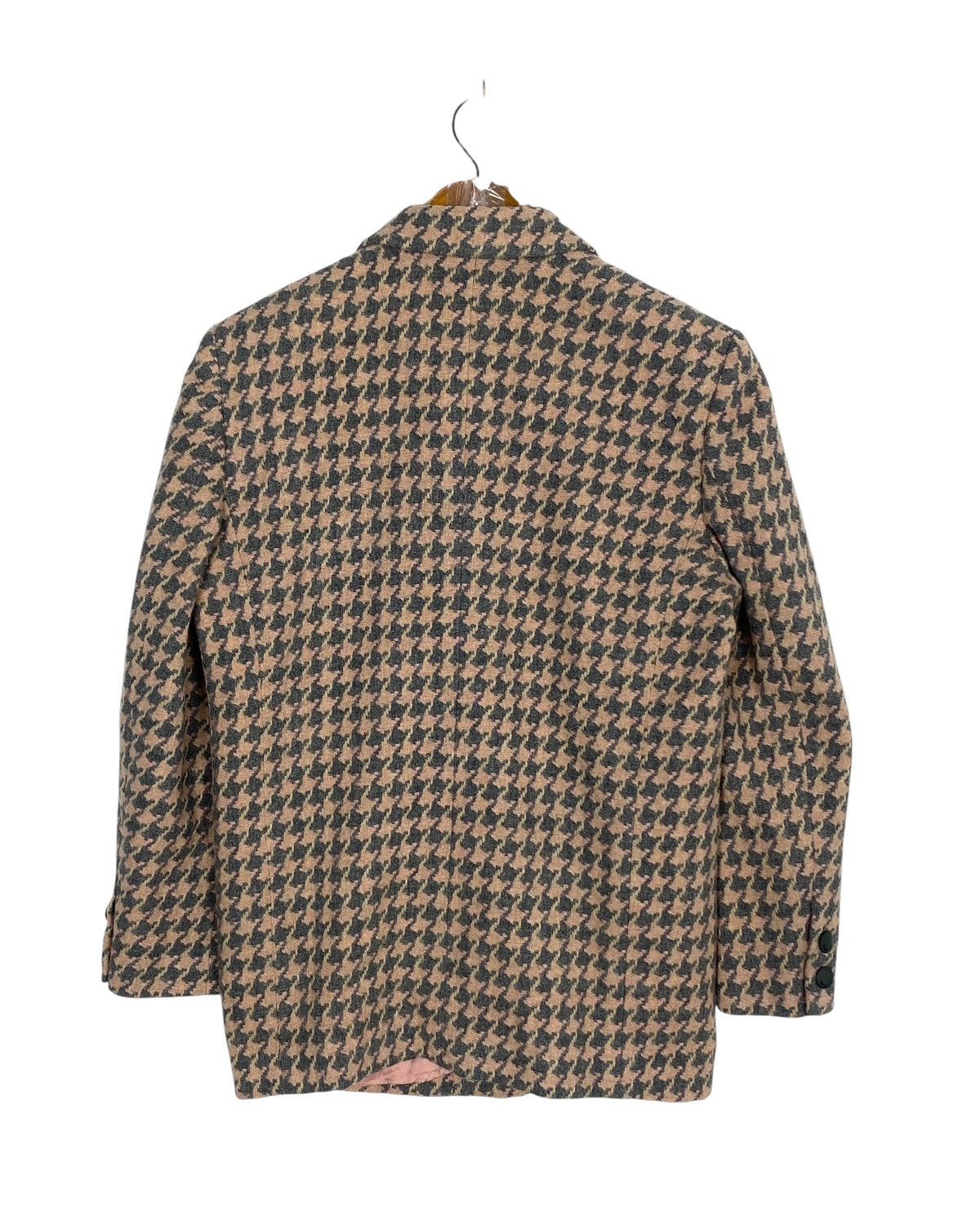 Bally Rare‼️Vintage Bally Collection Houndstooth Wool Coat Size M / US 6-8 / IT 42-44 - 5 Thumbnail