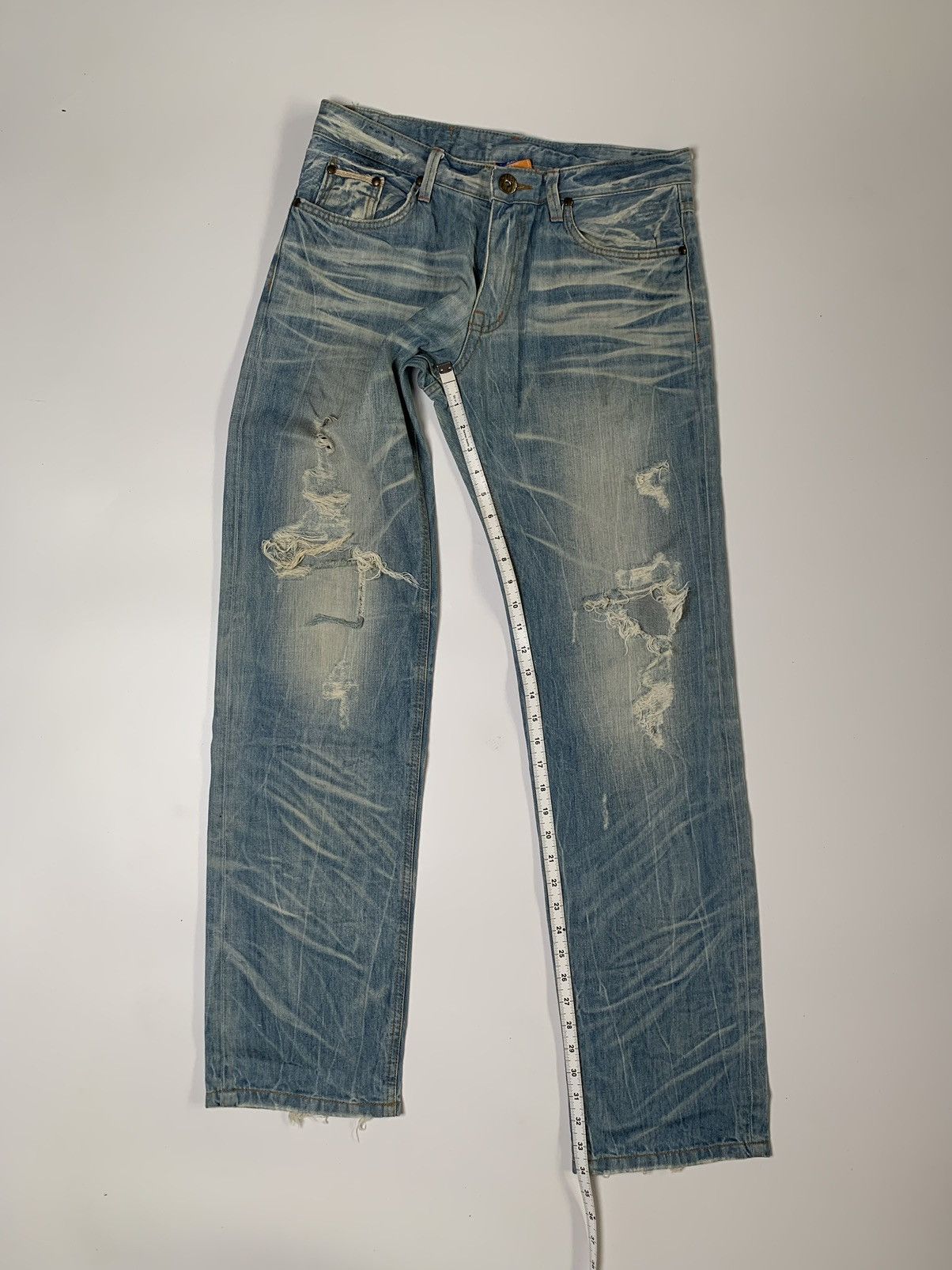 Plan B Vintage skate plan b clawmark distressed jeans Size US 32 / EU 48 - 13 Thumbnail
