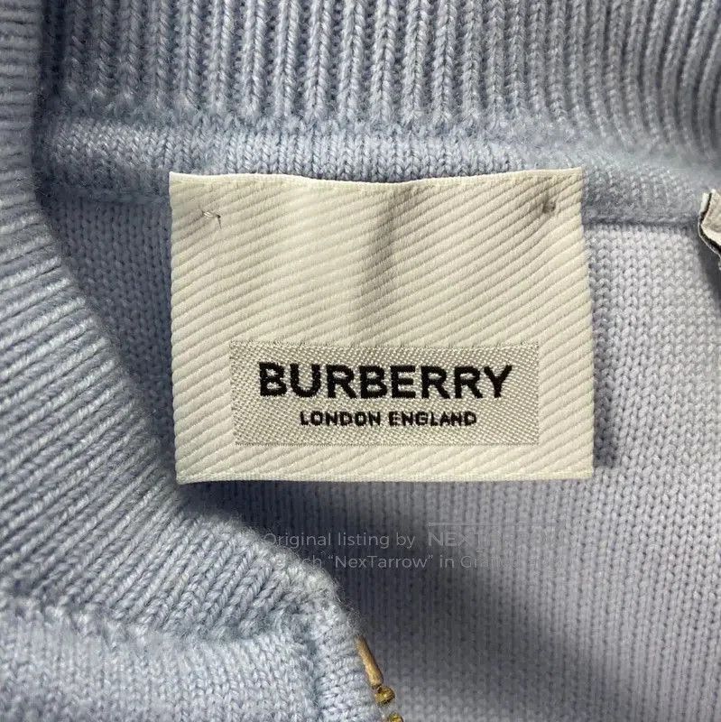 Burberry Burberry Light Blue Wool Knit Sweater. Size XS / US 0-2 / IT 36-38 - 5 Thumbnail