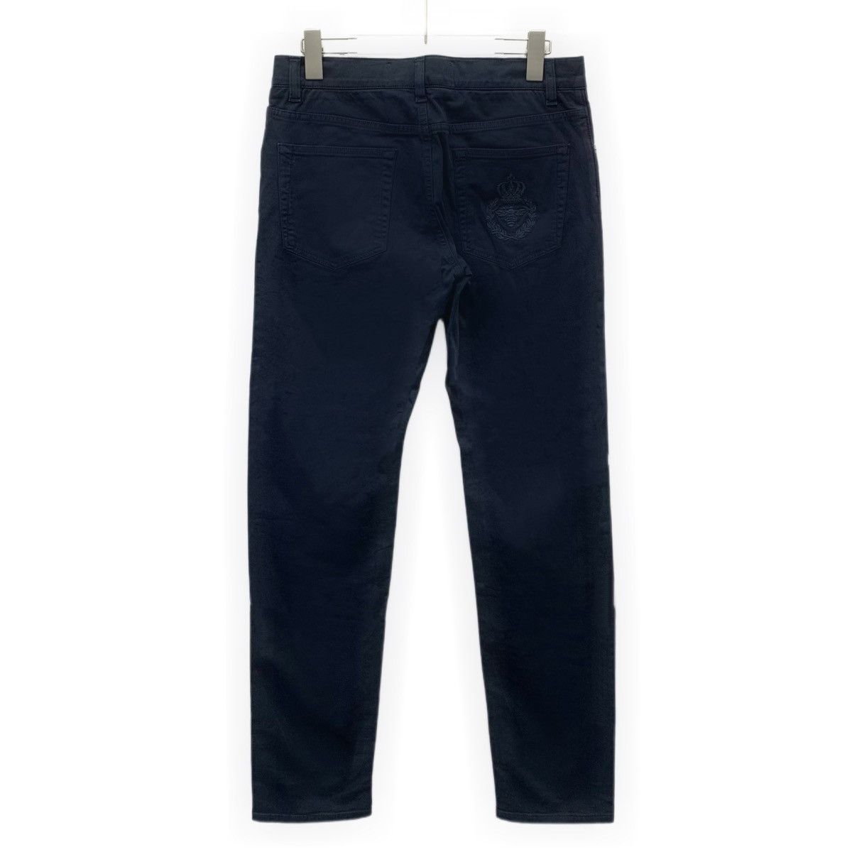 Dolce & Gabbana Dolce & Gabbana Dark Blue Crown Bee Cotton Denim Pants K26WX Size US 30 / EU 46 - 2 Thumbnail