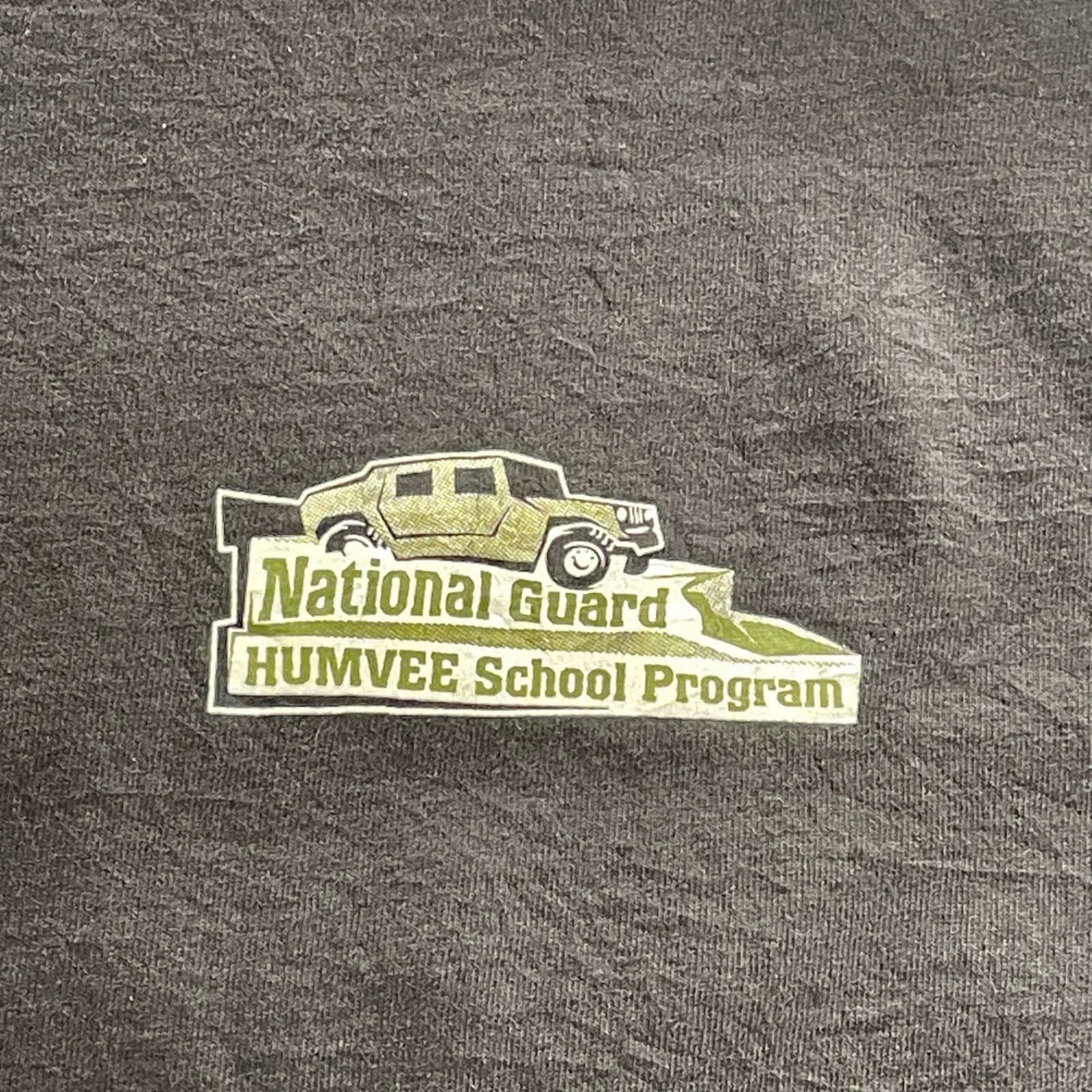 Hanes National Guard Humvee T-Shirt Military Logo Tee Men’s Large Size US L / EU 52-54 / 3 - 4 Thumbnail