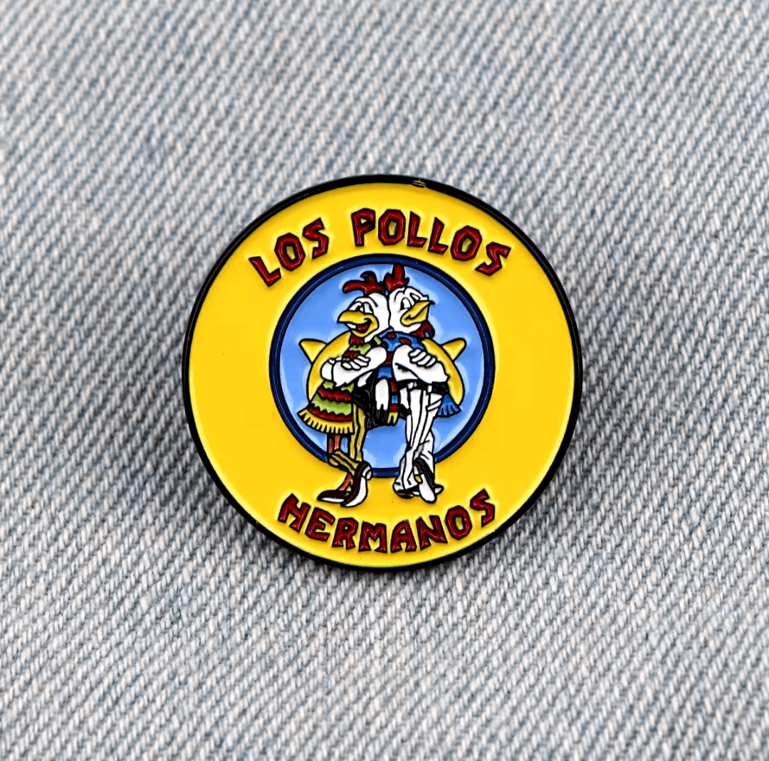 Japanese Brand BREAKING BAD Pollos Los Hermanos Enamel Pin NEW Size ONE SIZE - 5 Thumbnail