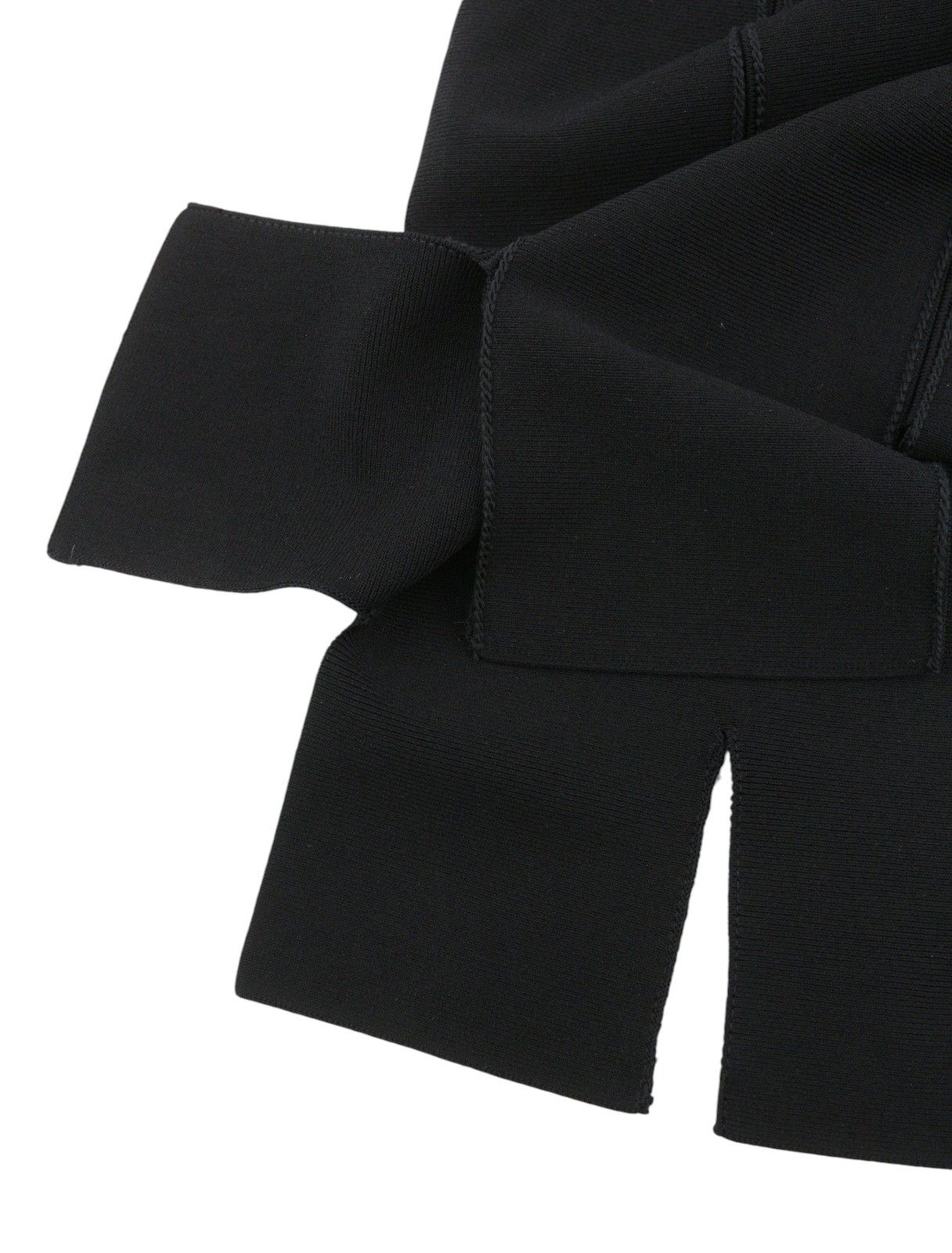Sandro CALINE 40 L Black Contrast Trim Flare Short Sleeve 88494 Size L / US 10 / IT 46 - 7 Thumbnail